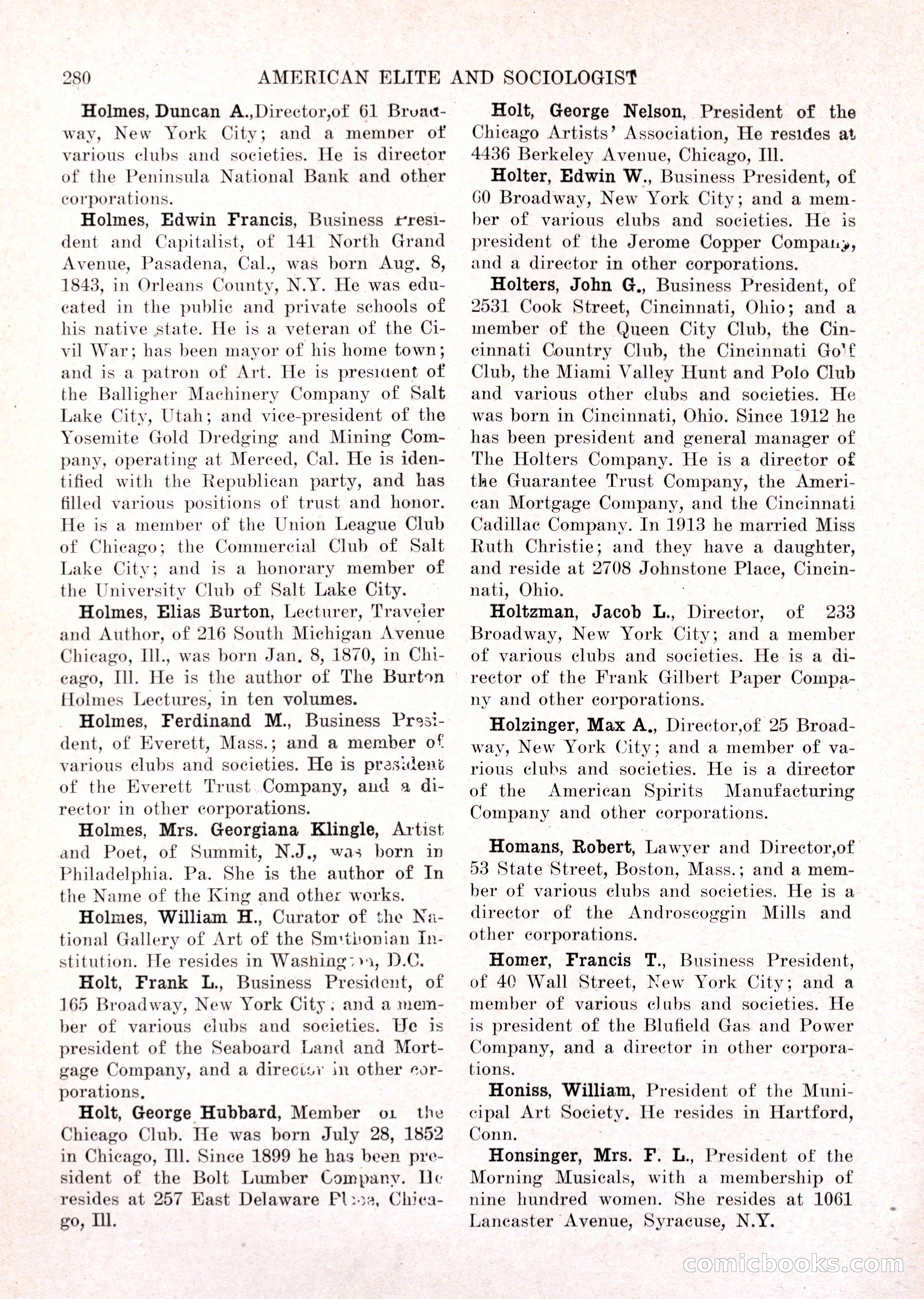 The American Elite and Sociologist Blue Book — page 264 of 396