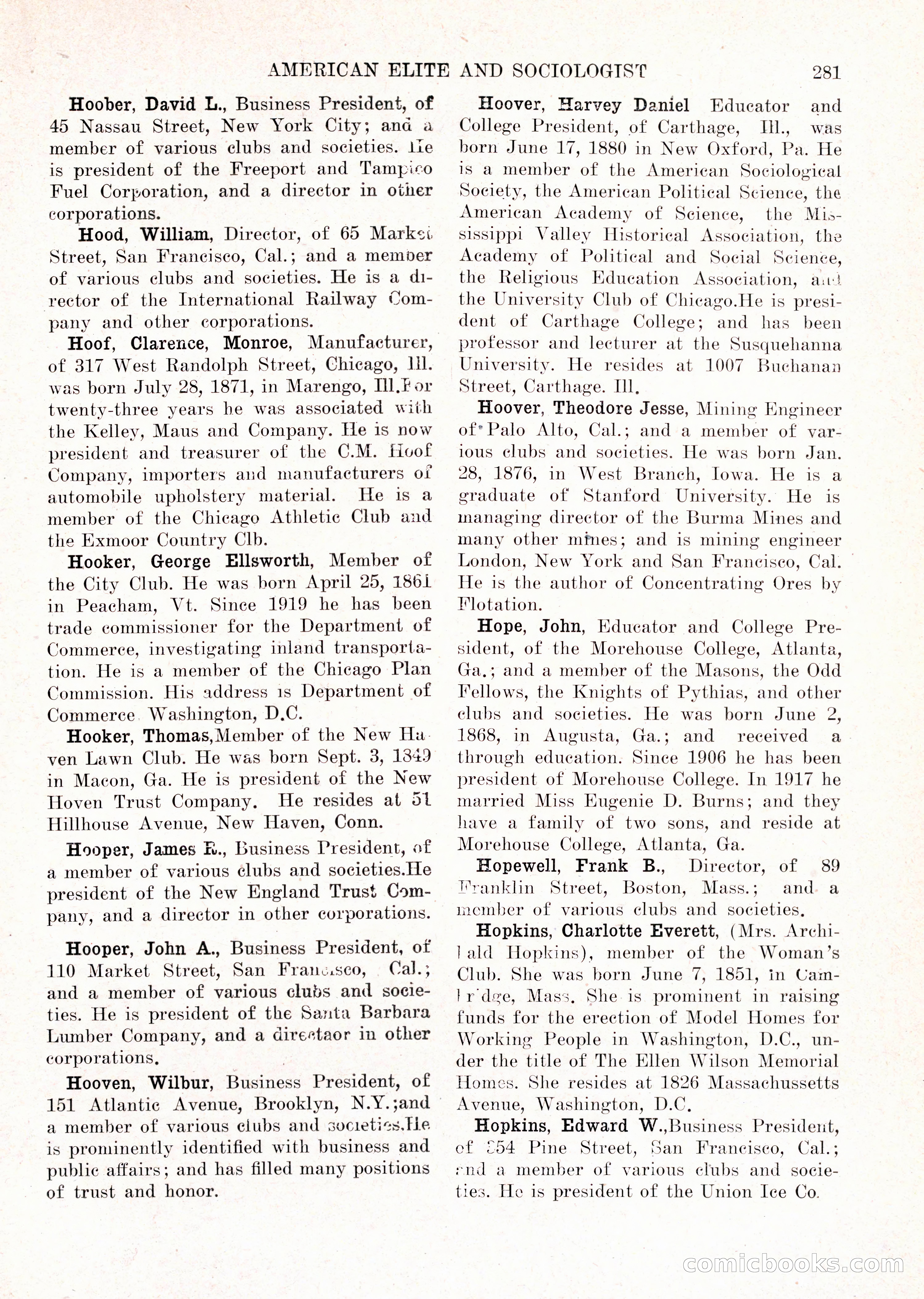 The American Elite and Sociologist Blue Book — page 265 of 396