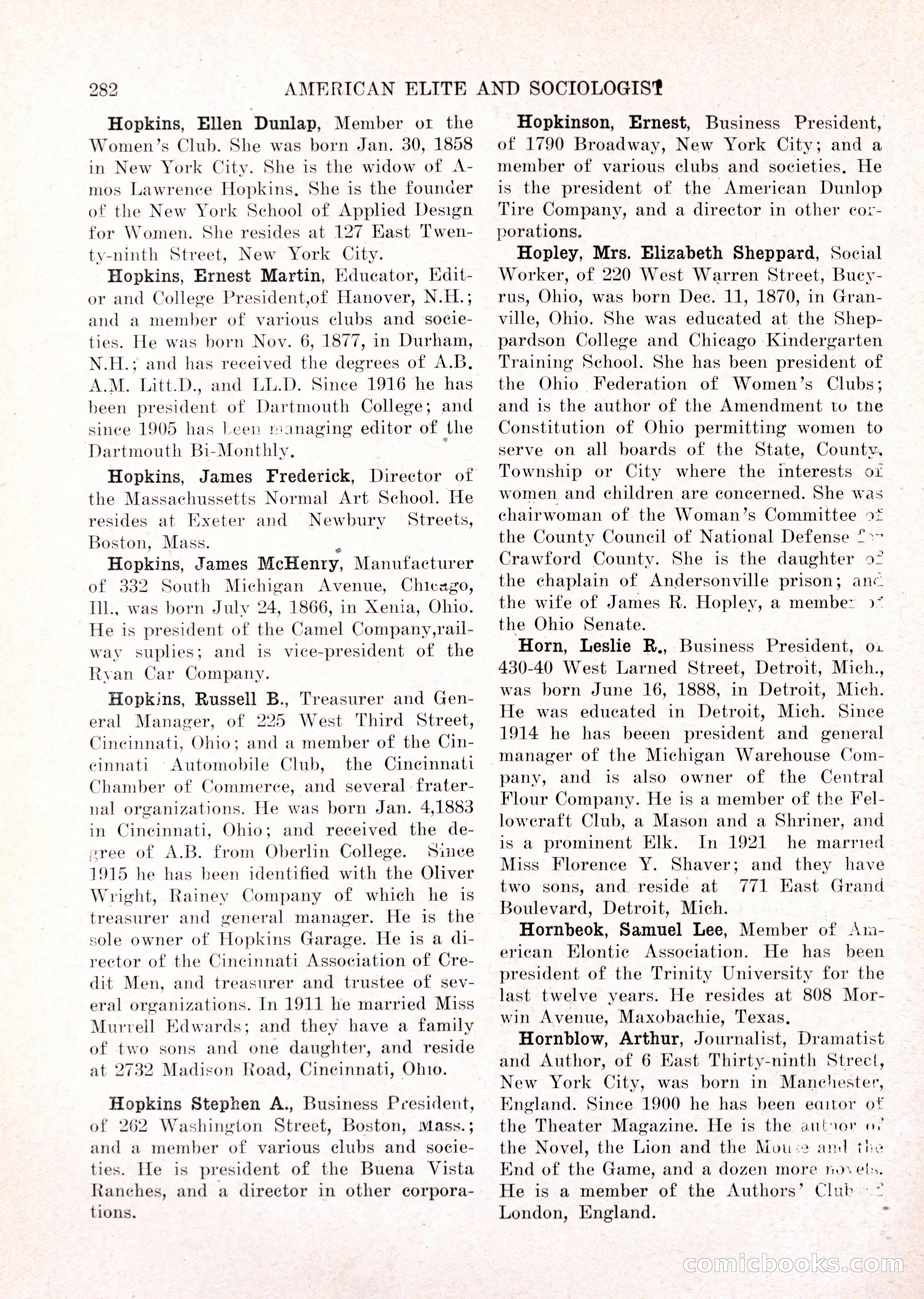 The American Elite and Sociologist Blue Book — page 266 of 396