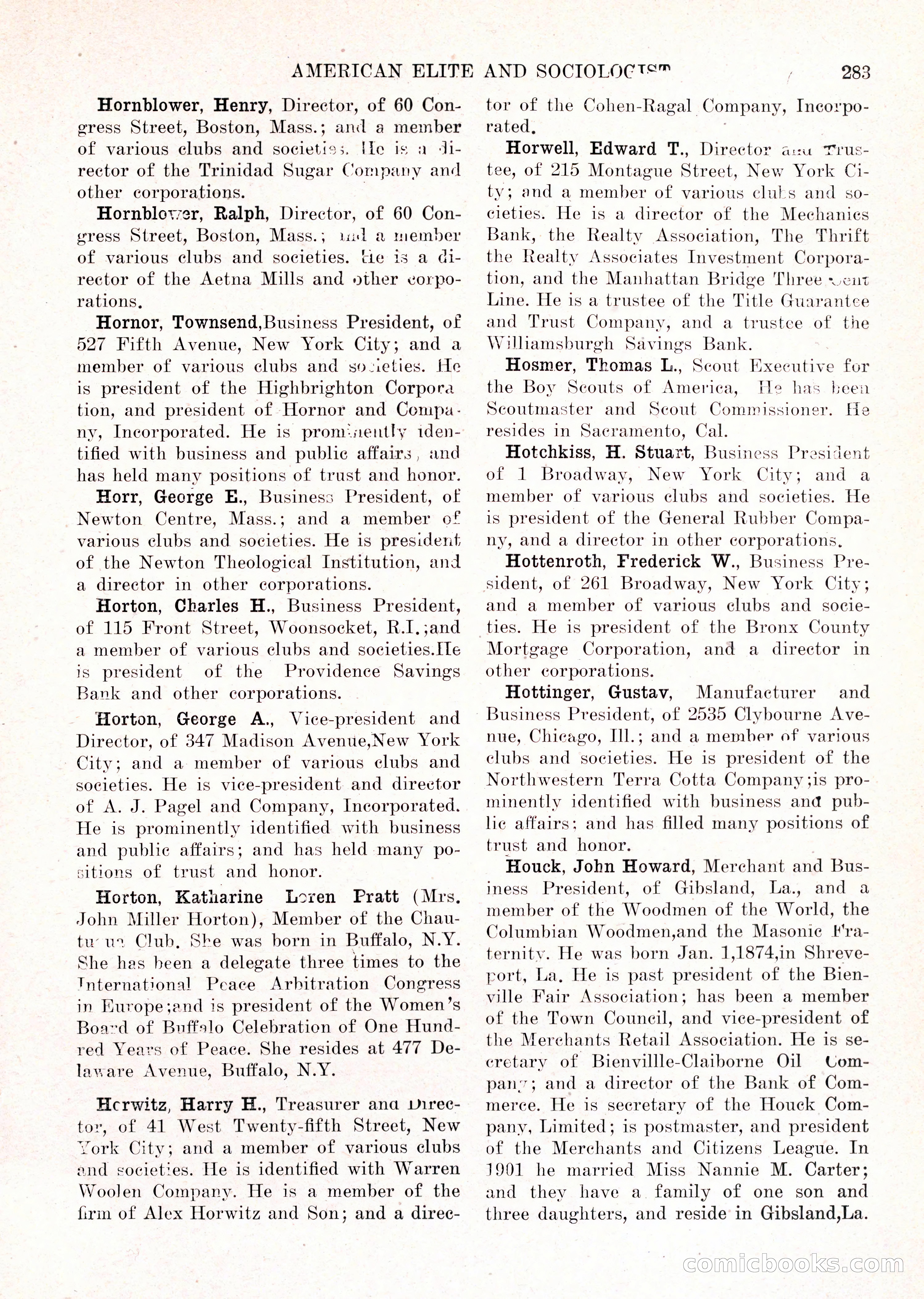 The American Elite and Sociologist Blue Book — page 267 of 396