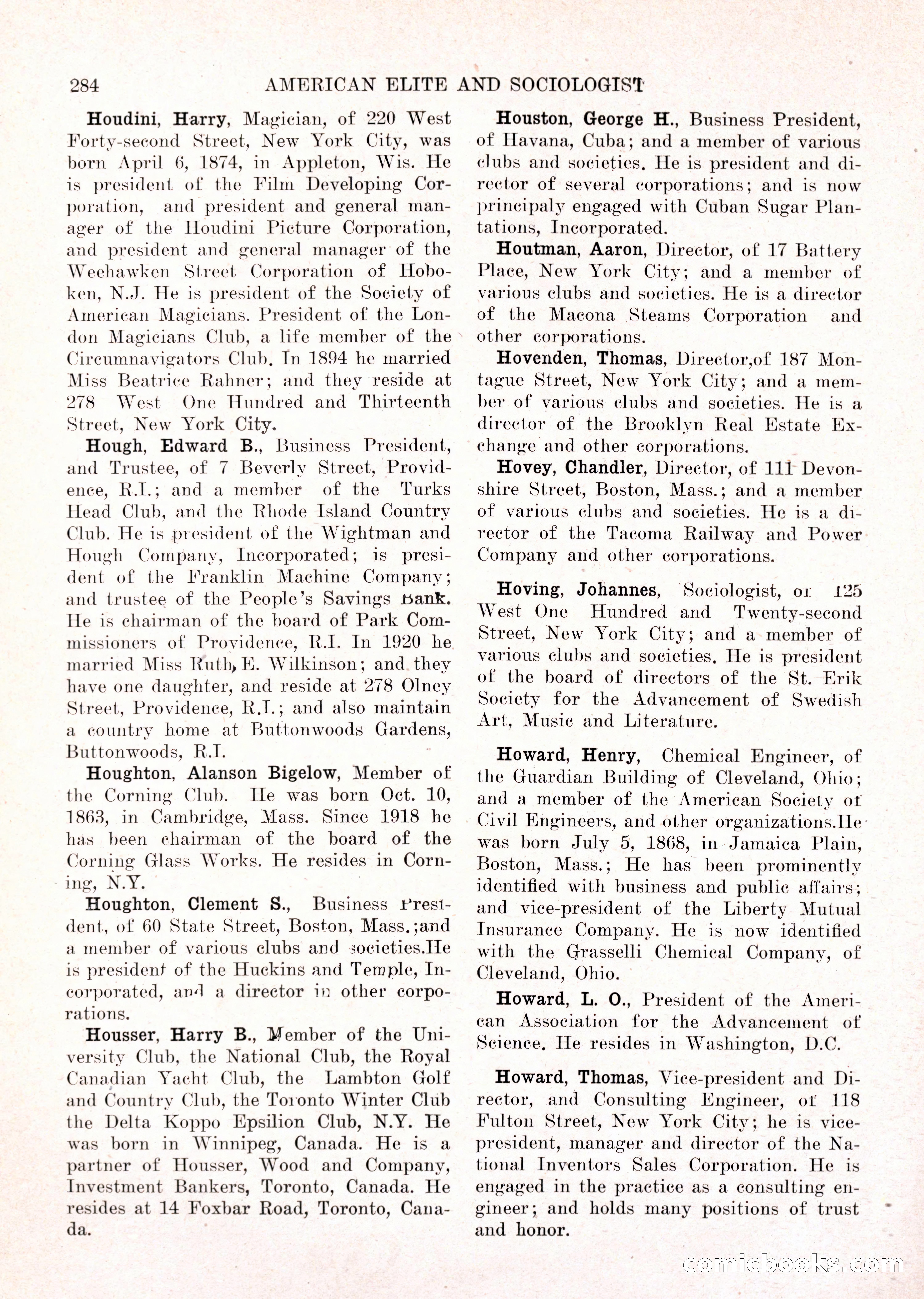 The American Elite and Sociologist Blue Book — page 268 of 396