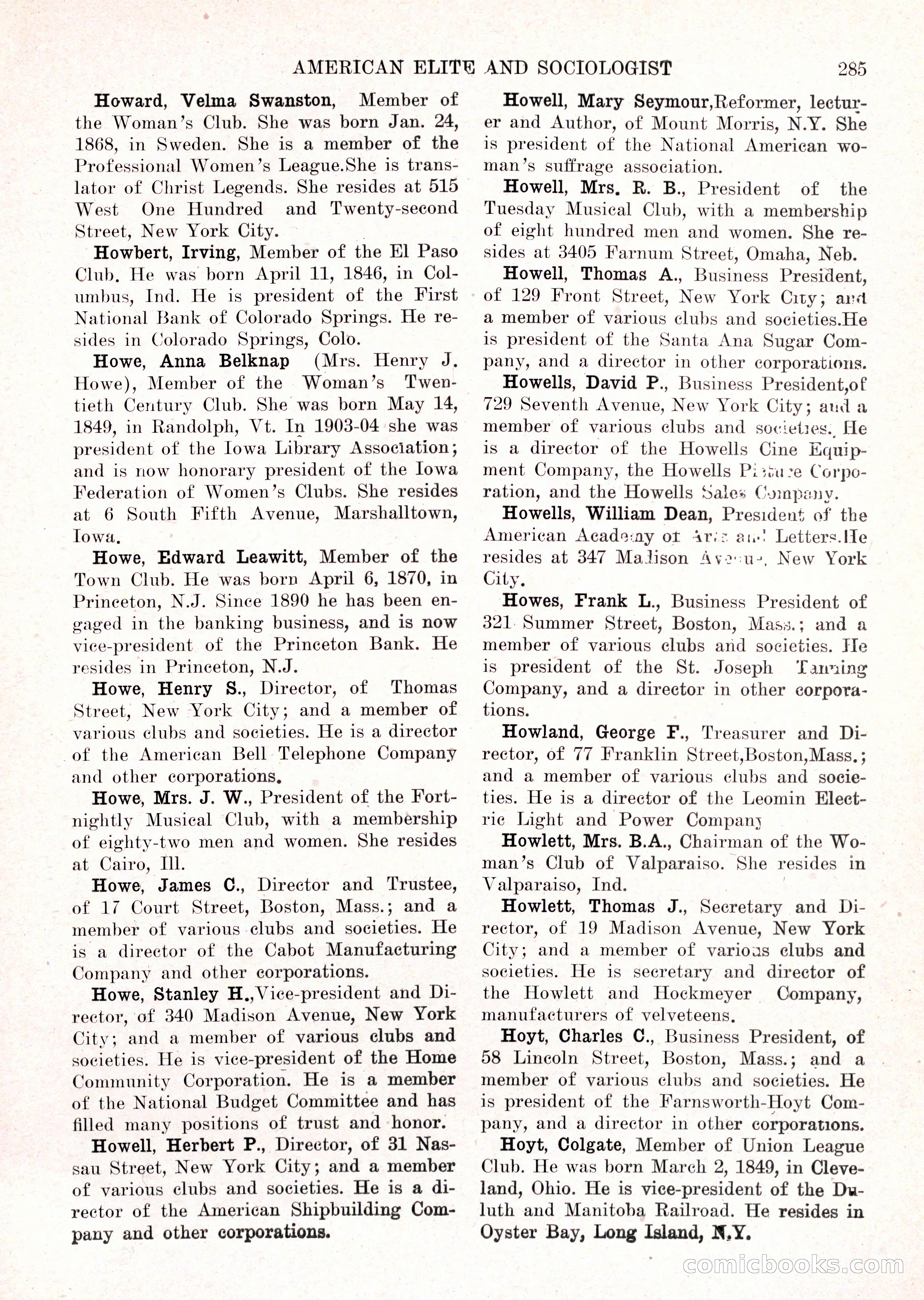 The American Elite and Sociologist Blue Book — page 269 of 396