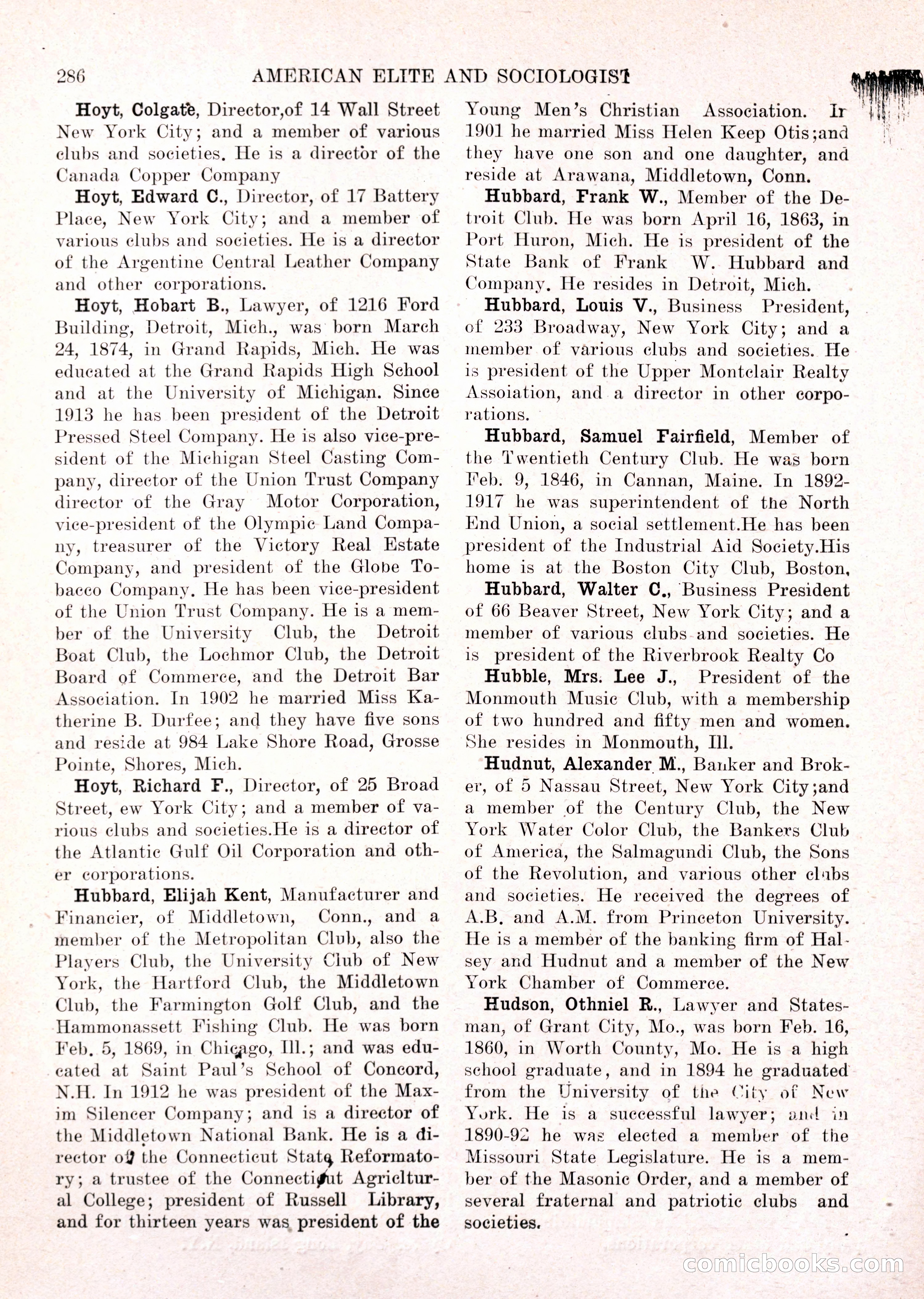 The American Elite and Sociologist Blue Book — page 270 of 396