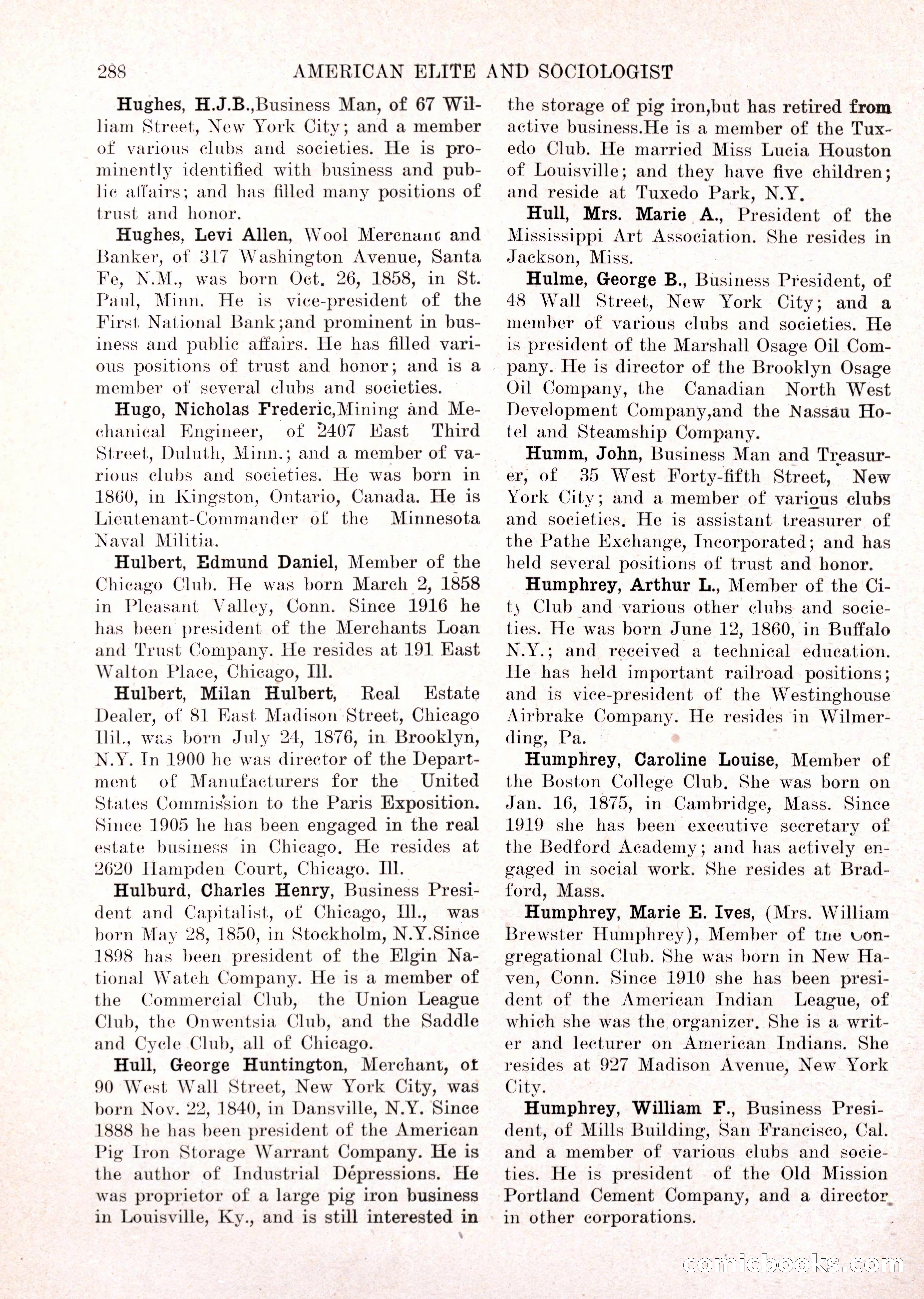 The American Elite and Sociologist Blue Book — page 272 of 396