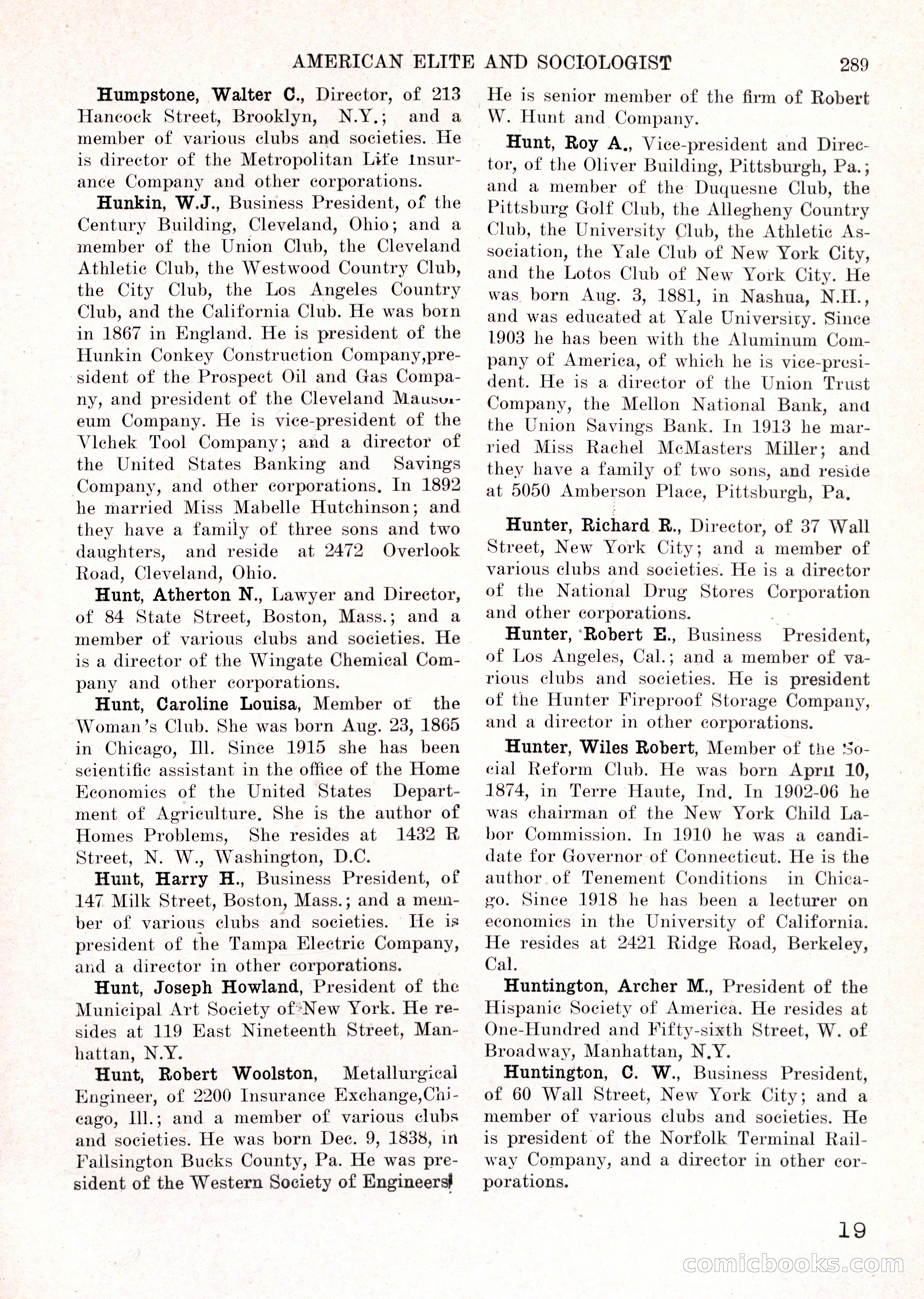 The American Elite and Sociologist Blue Book — page 273 of 396