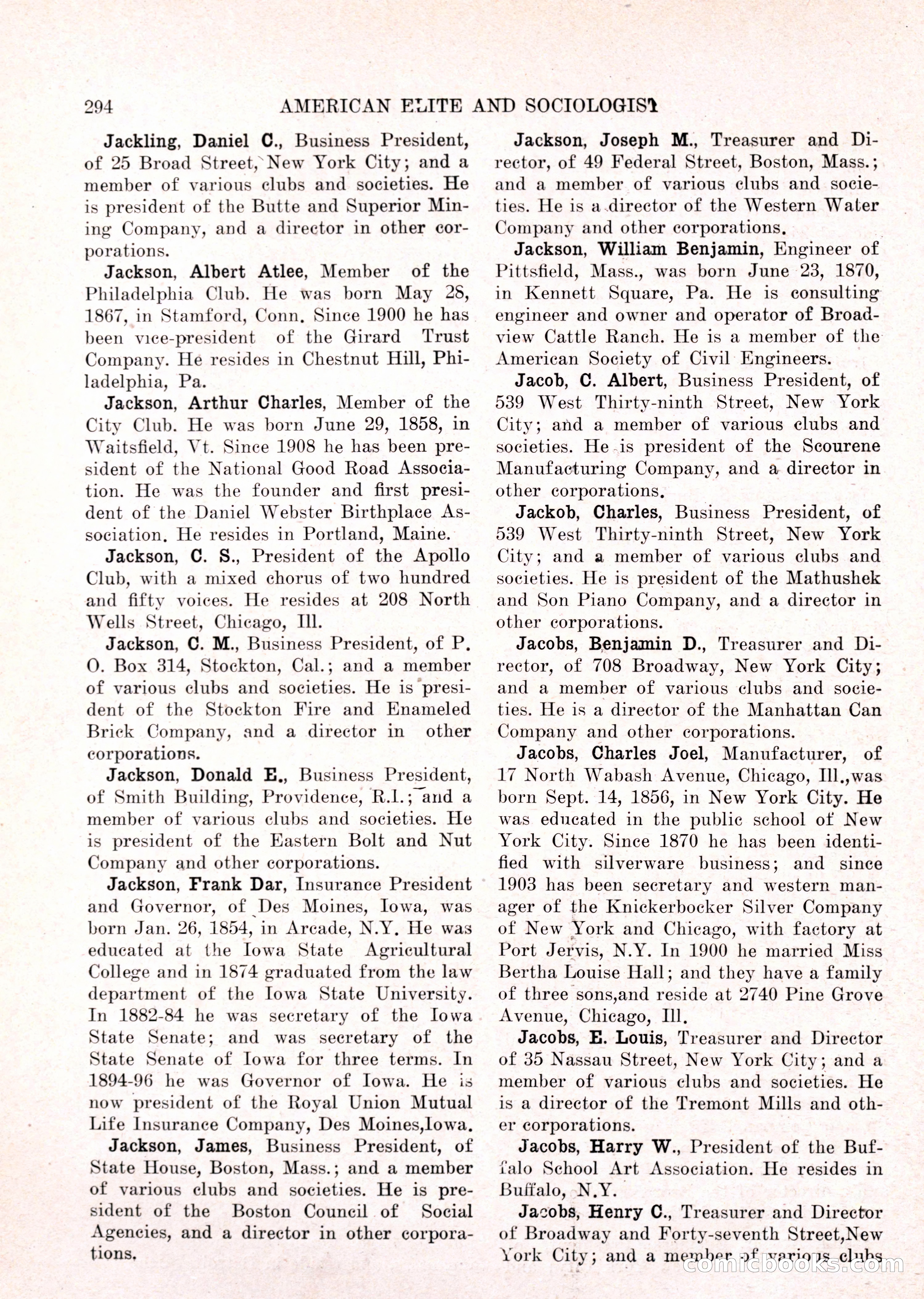 The American Elite and Sociologist Blue Book — page 278 of 396