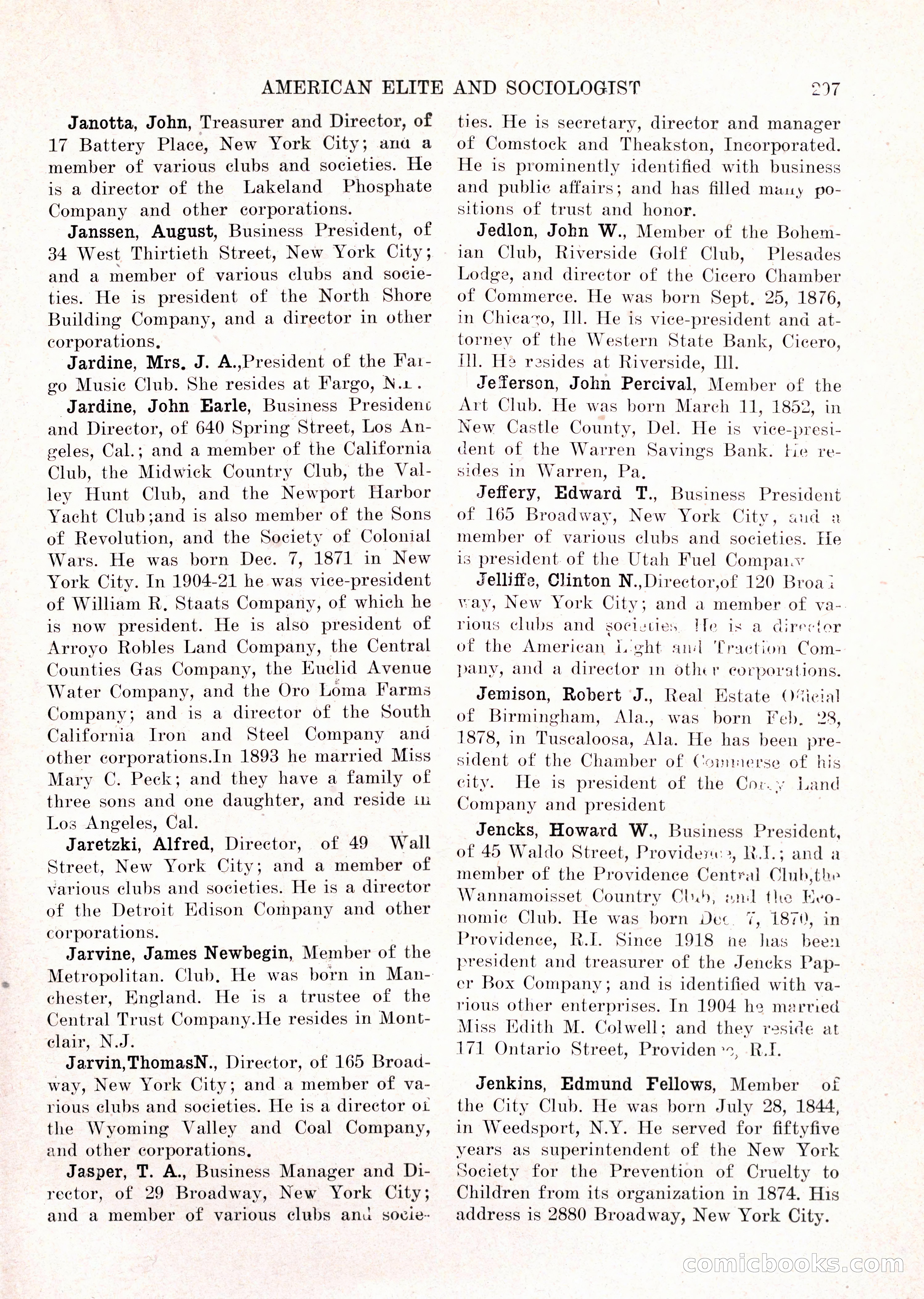 The American Elite and Sociologist Blue Book — page 281 of 396