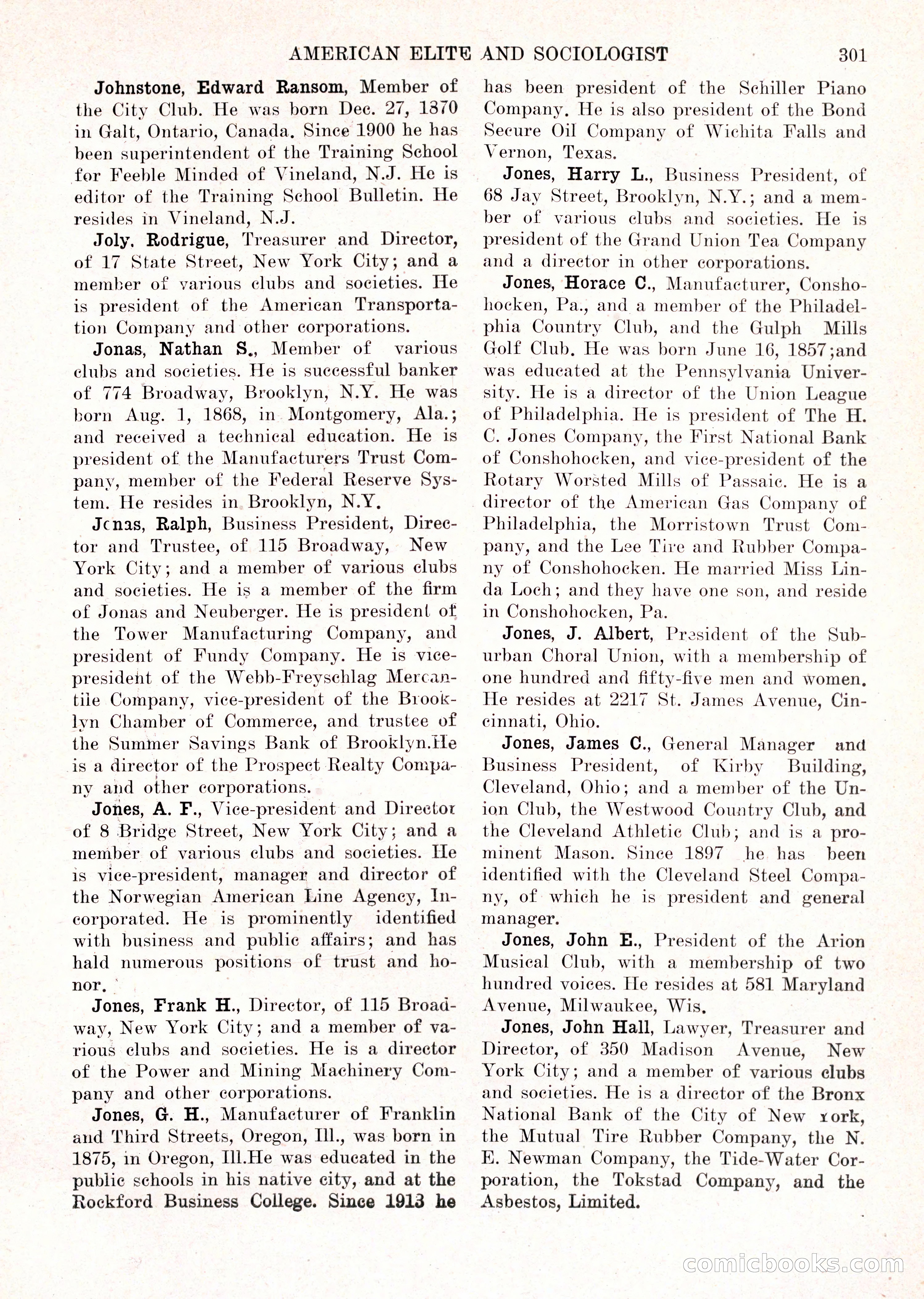 The American Elite and Sociologist Blue Book — page 285 of 396