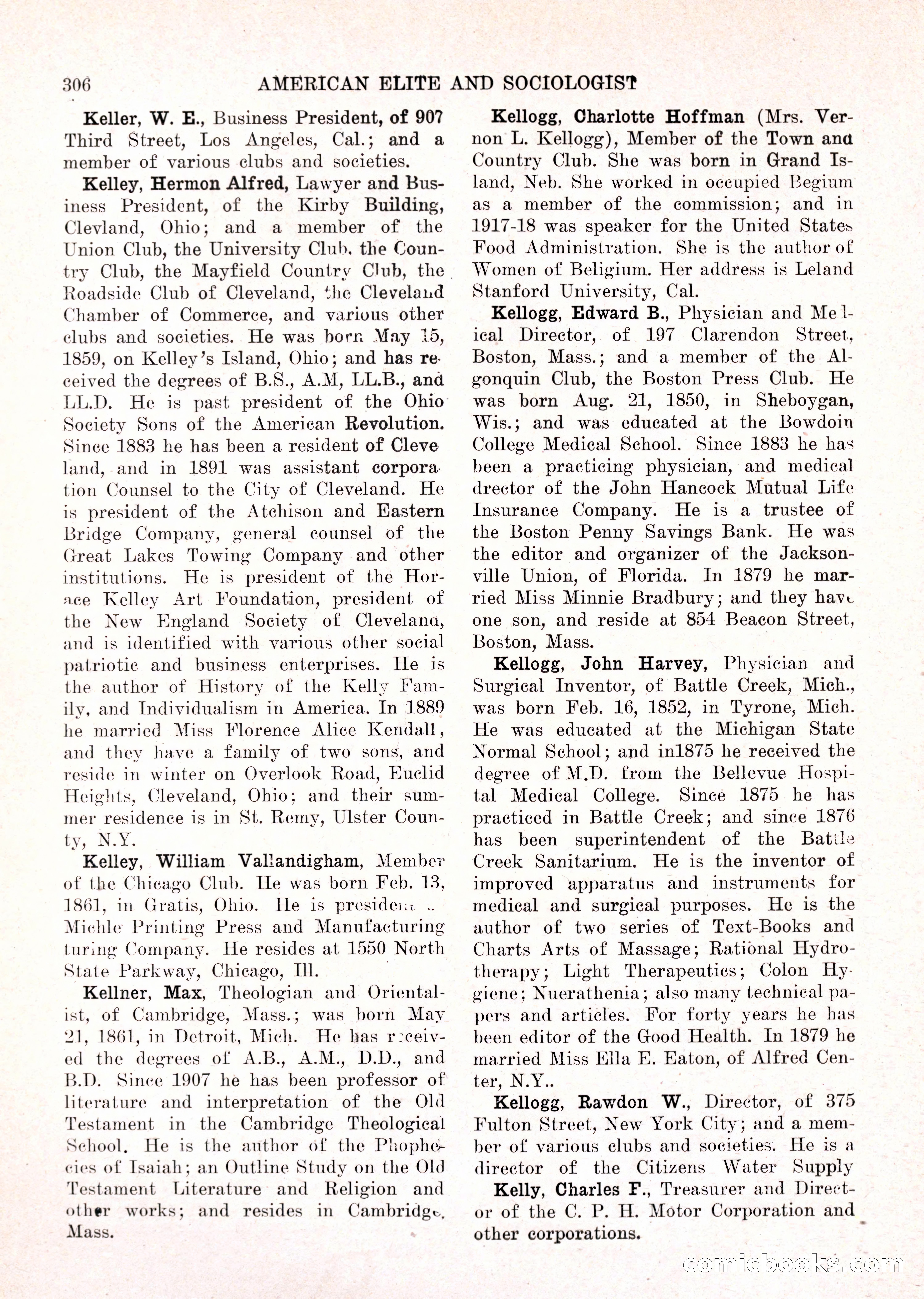 The American Elite and Sociologist Blue Book — page 290 of 396