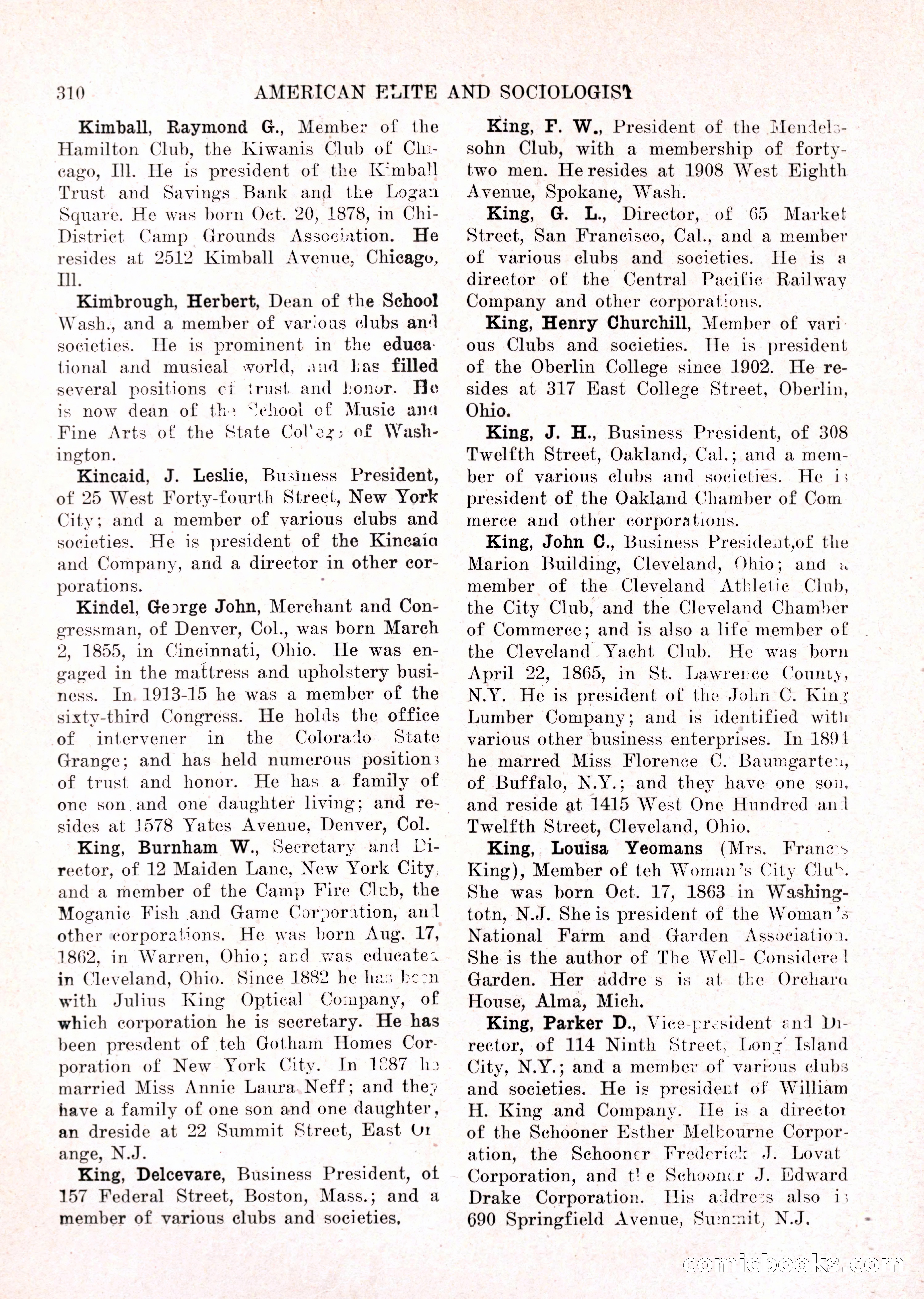 The American Elite and Sociologist Blue Book — page 294 of 396