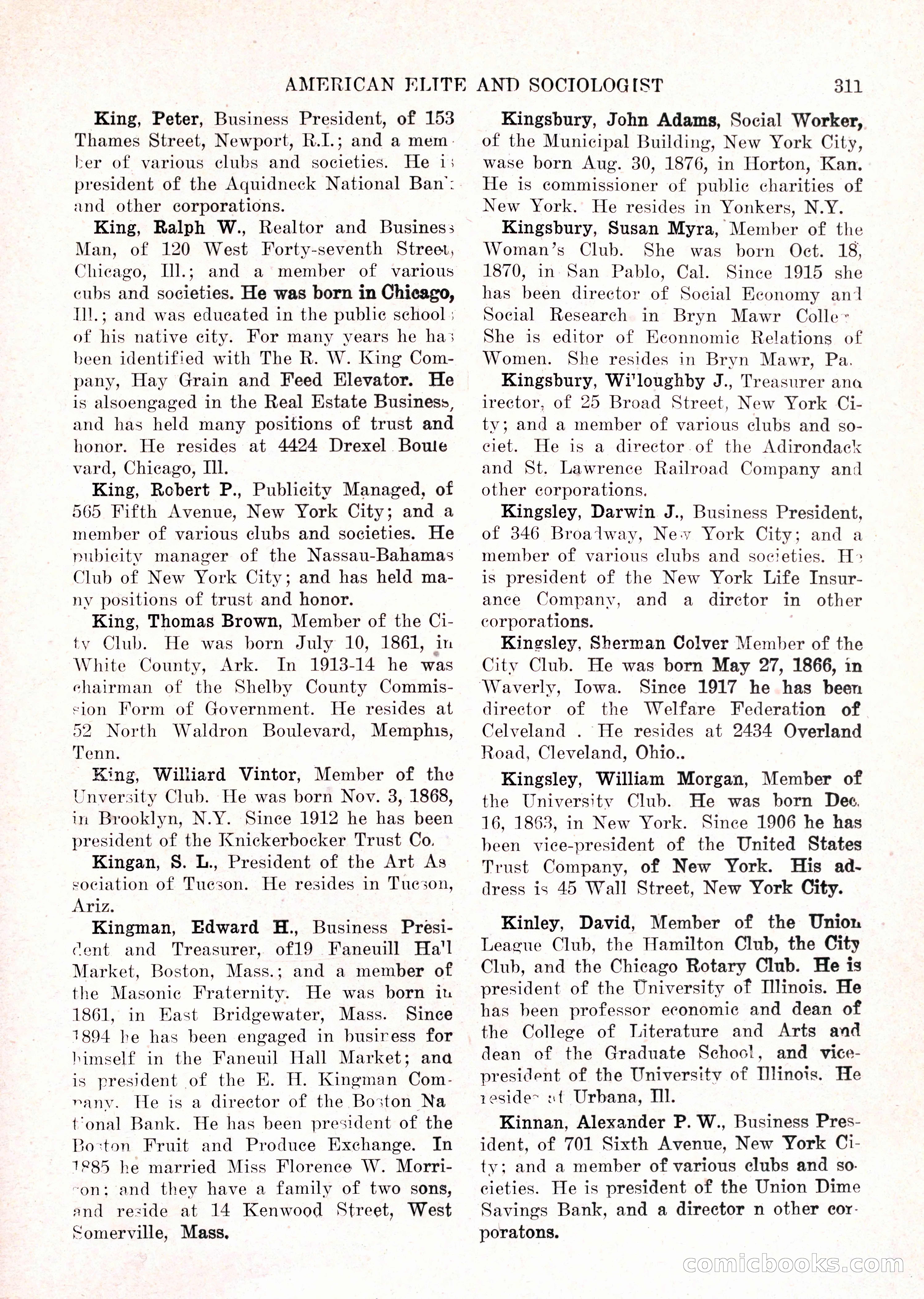 The American Elite and Sociologist Blue Book — page 295 of 396