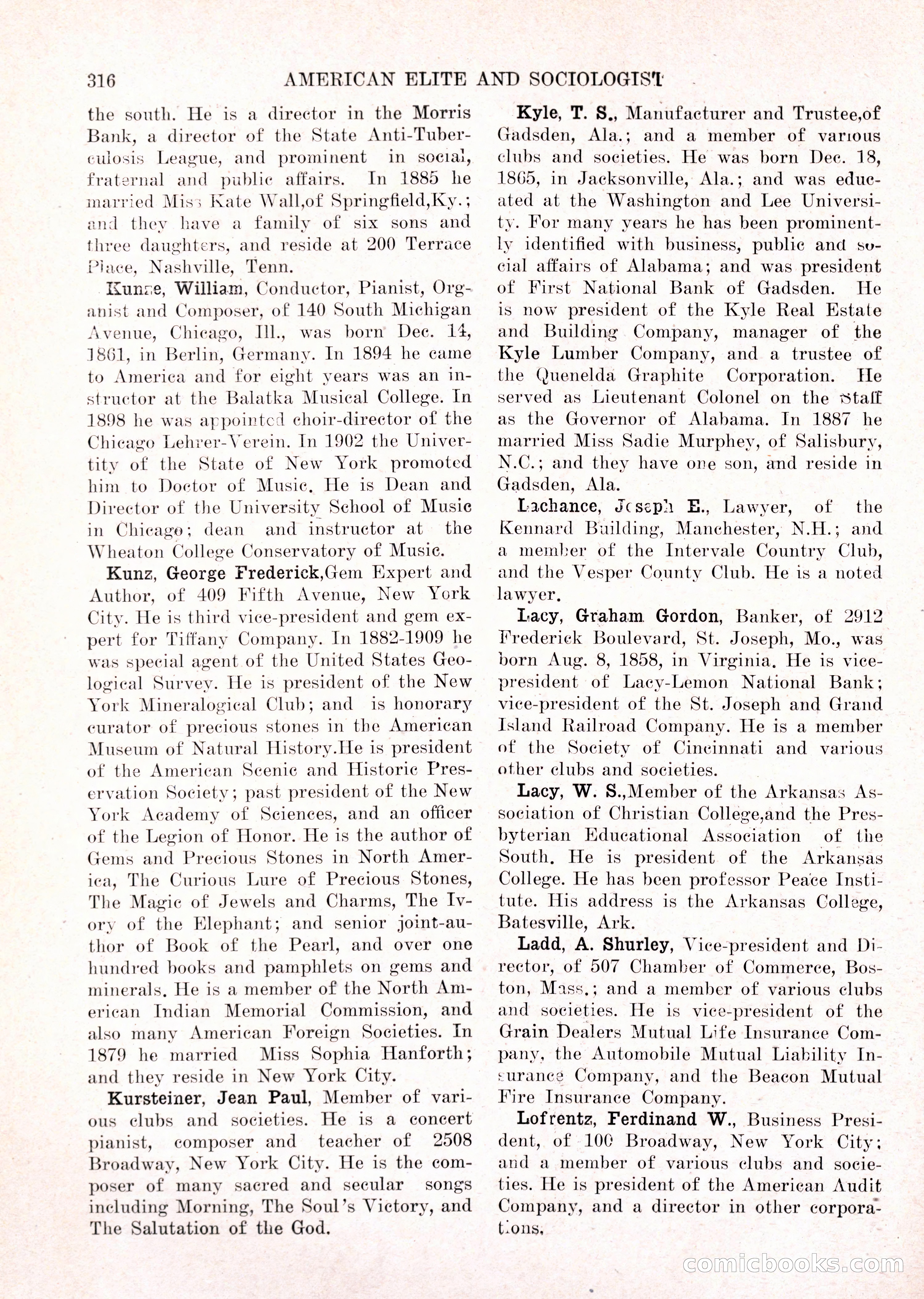 The American Elite and Sociologist Blue Book — page 300 of 396