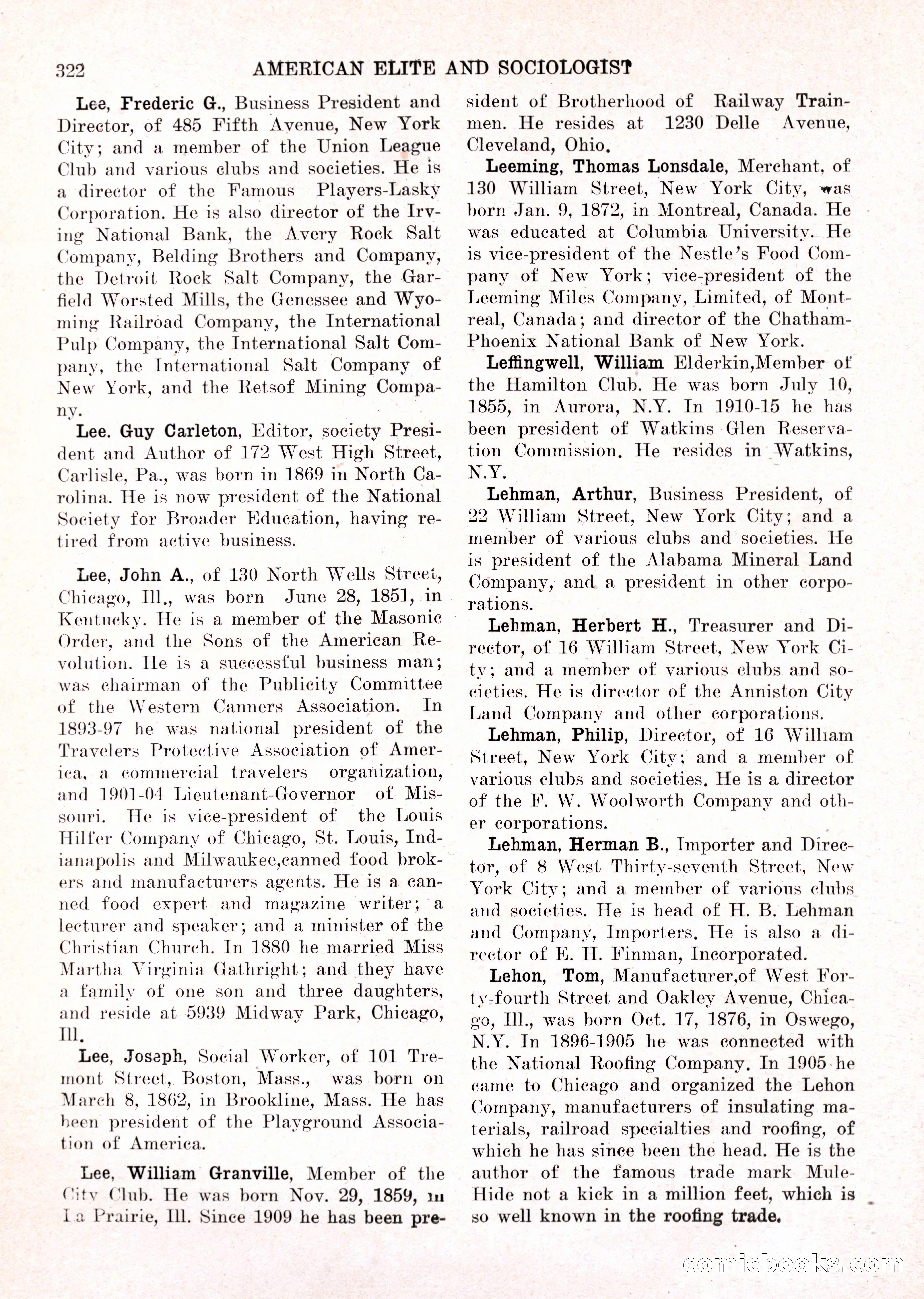 The American Elite and Sociologist Blue Book — page 306 of 396