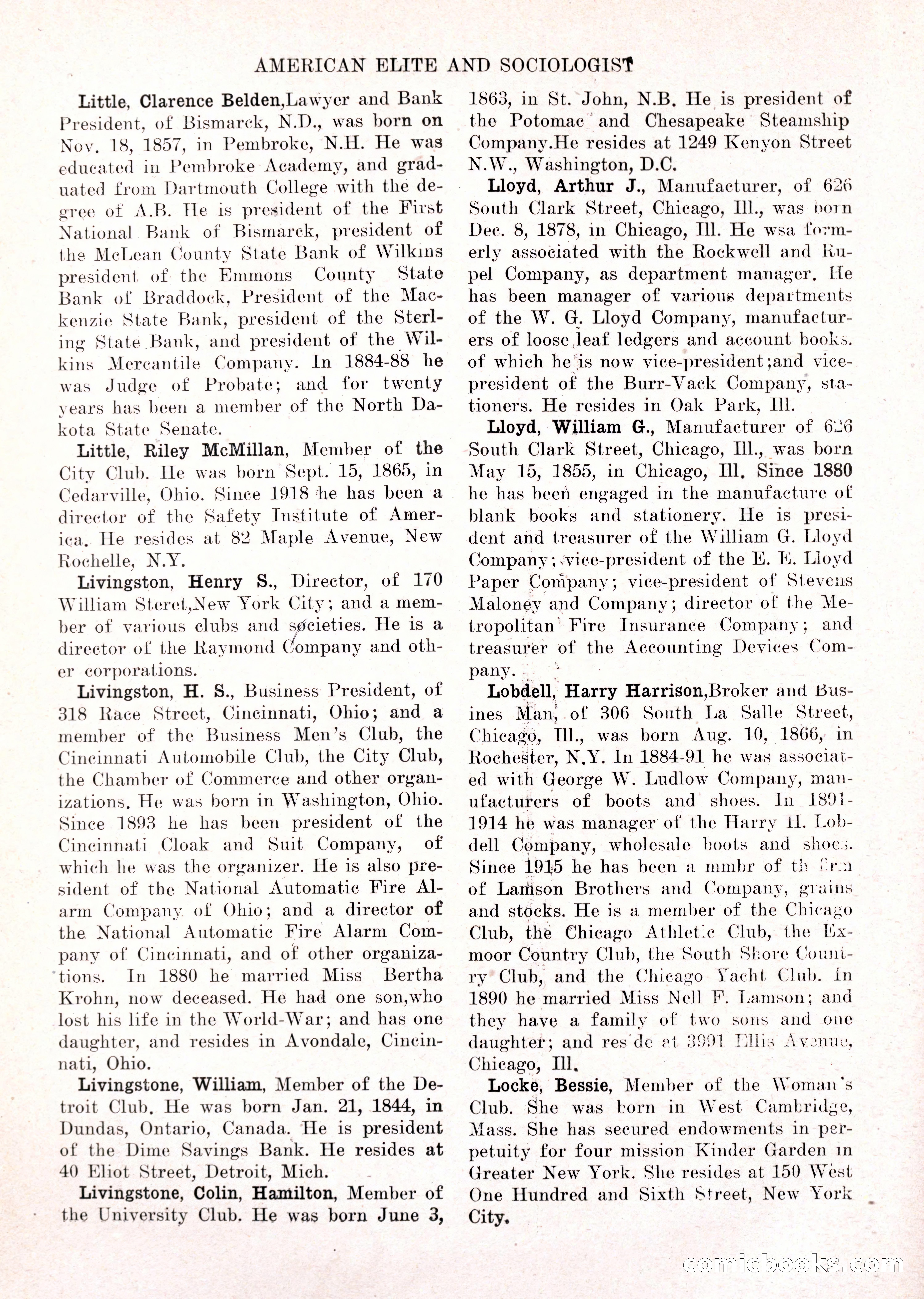 The American Elite and Sociologist Blue Book — page 312 of 396