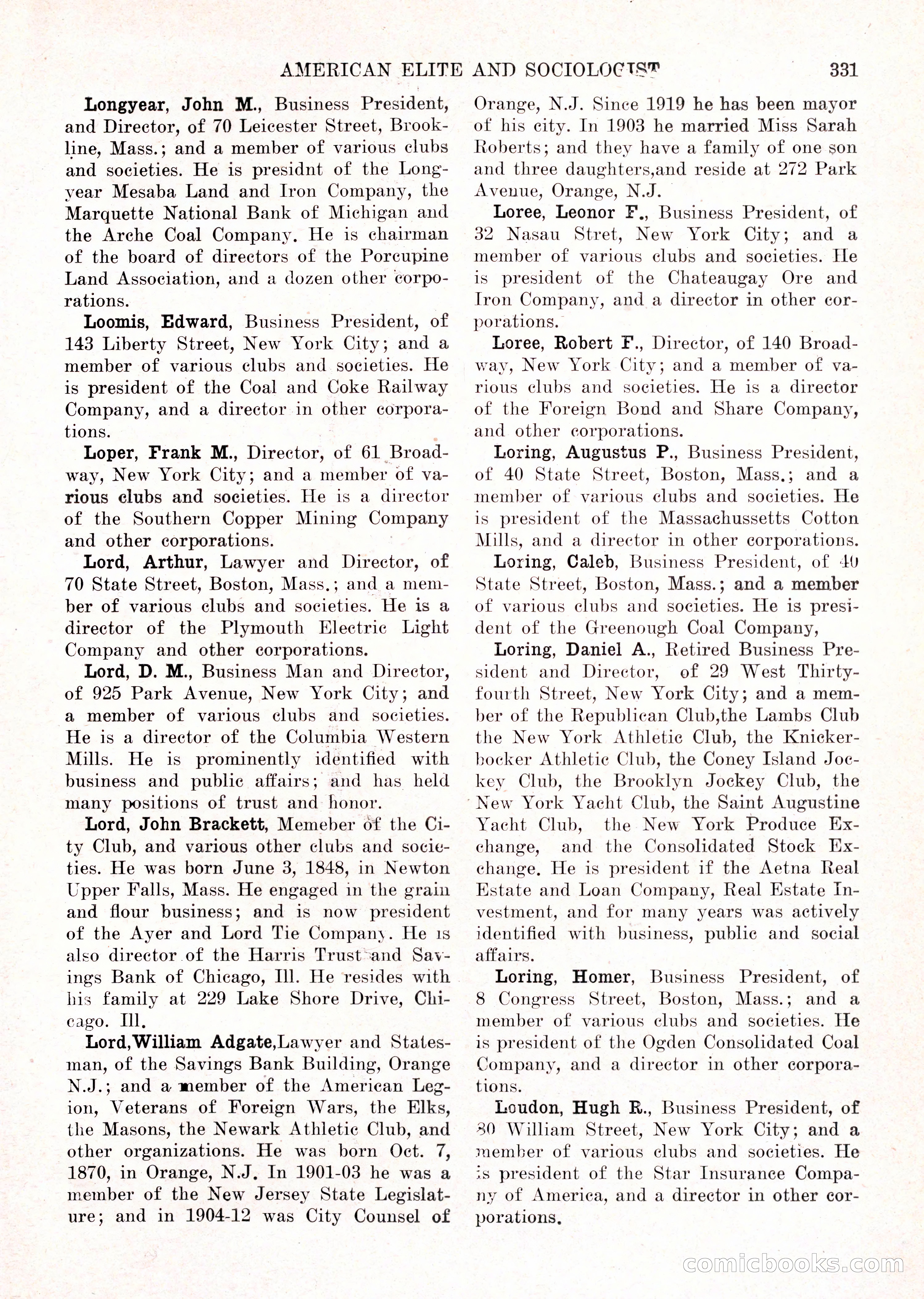 The American Elite and Sociologist Blue Book — page 315 of 396