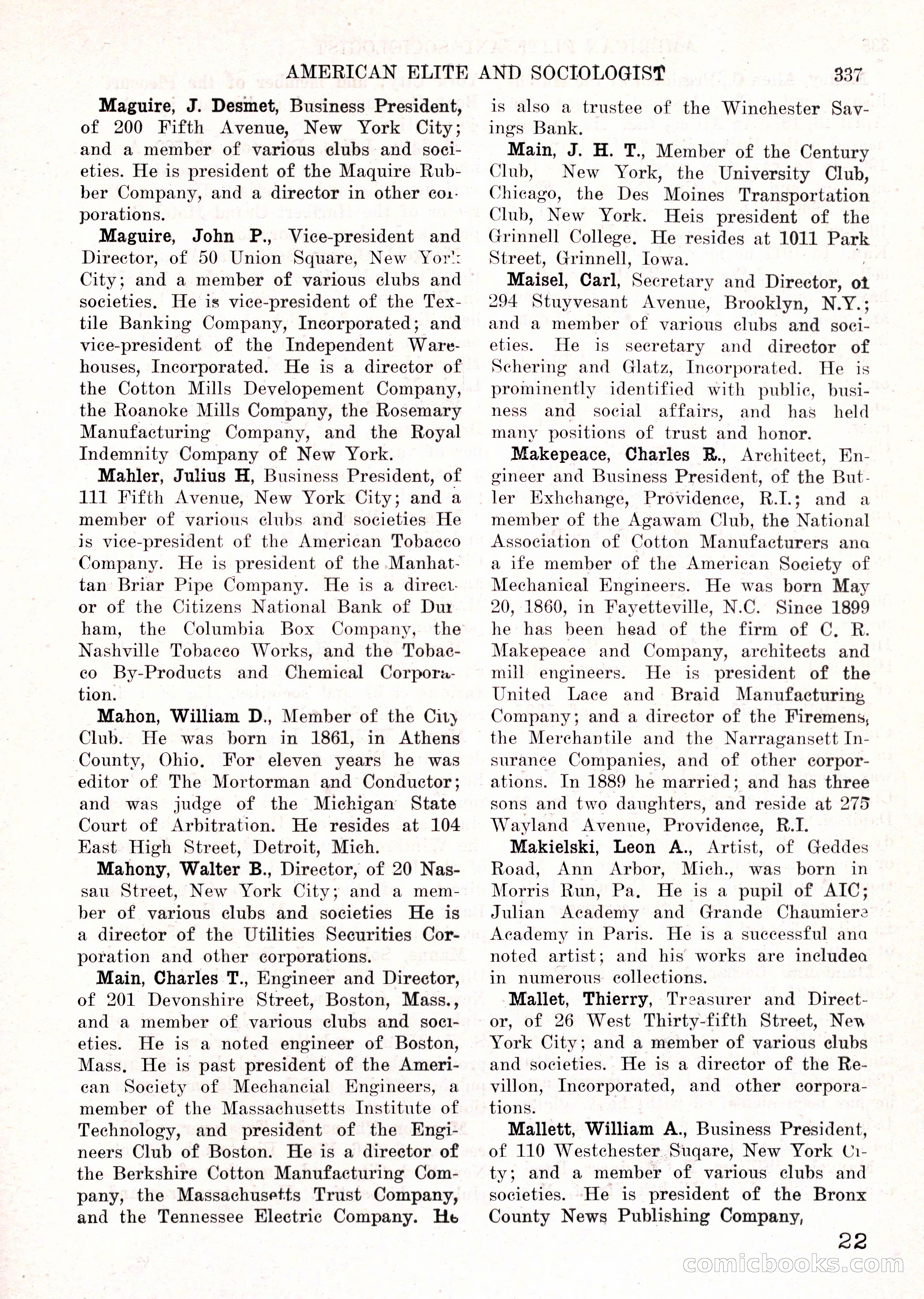 The American Elite and Sociologist Blue Book — page 321 of 396