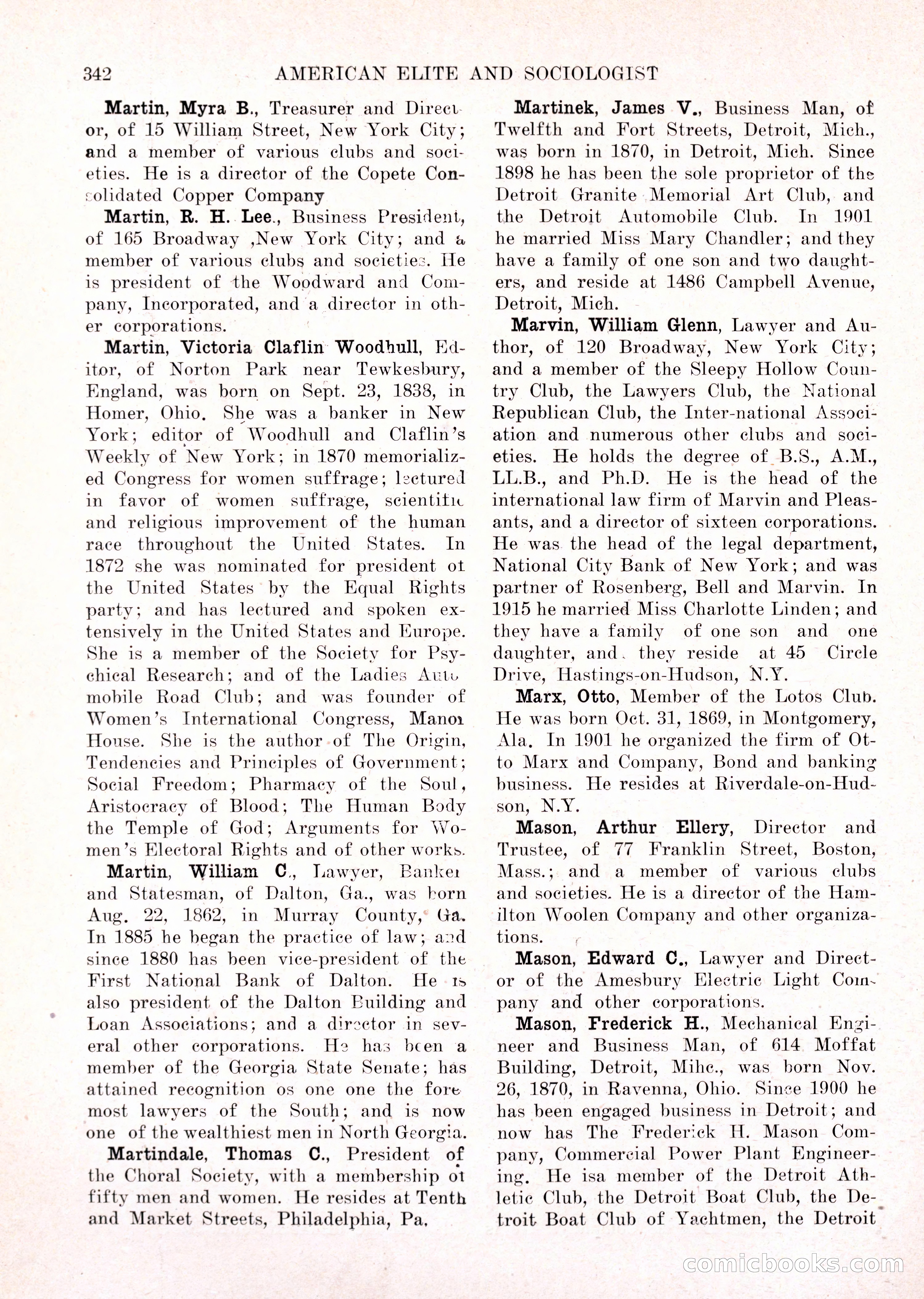 The American Elite and Sociologist Blue Book — page 326 of 396