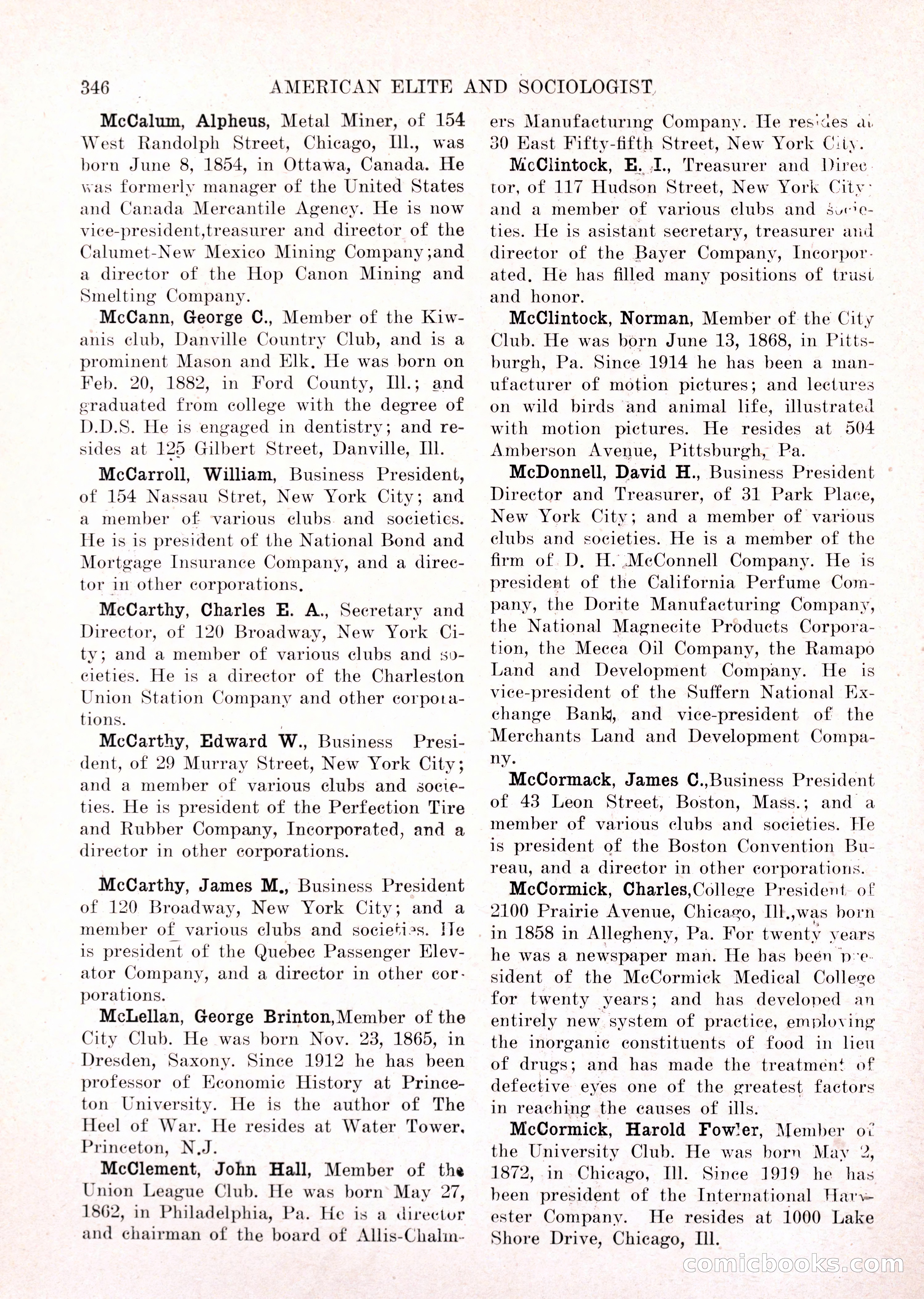 The American Elite and Sociologist Blue Book — page 330 of 396