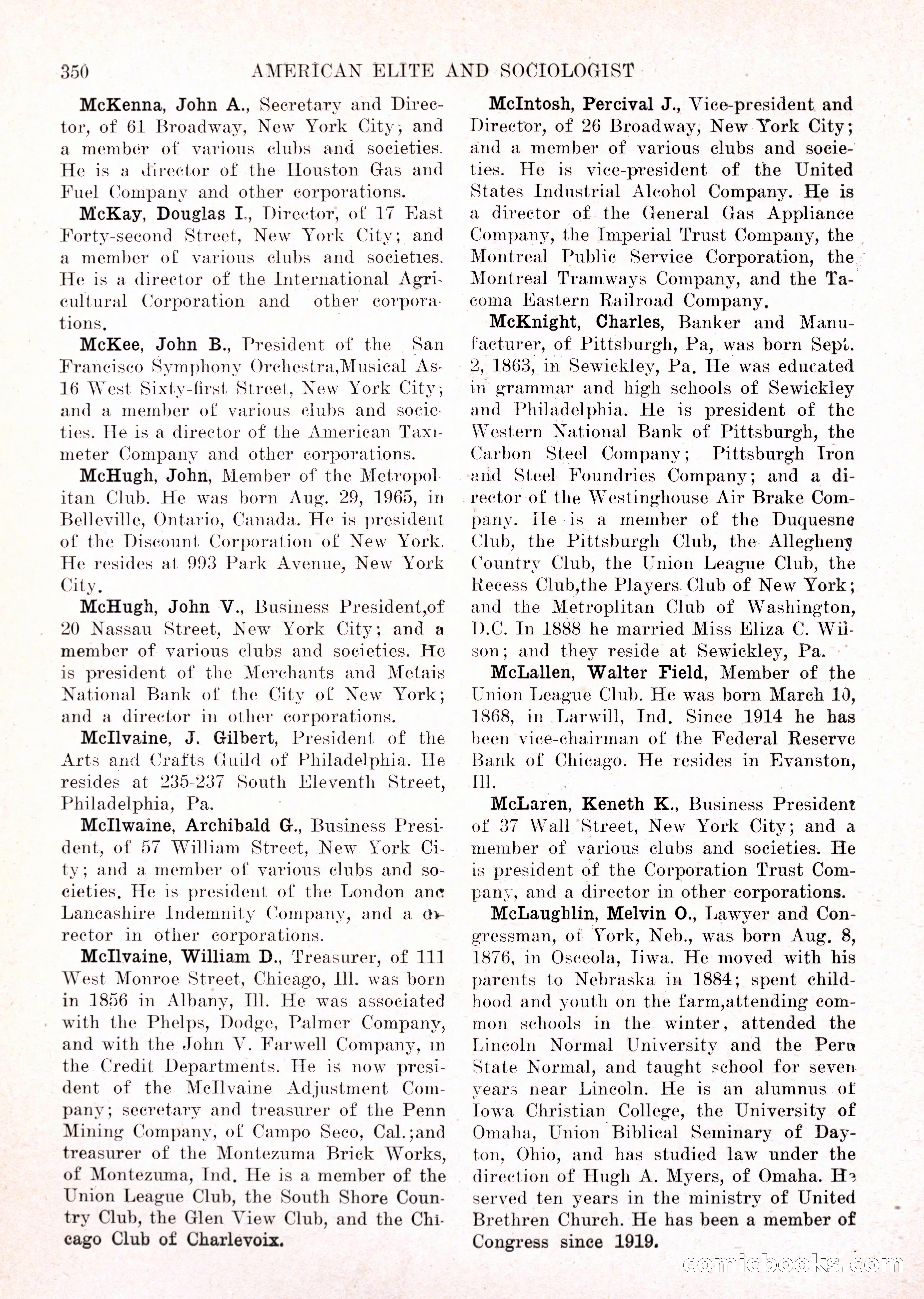 The American Elite and Sociologist Blue Book — page 334 of 396