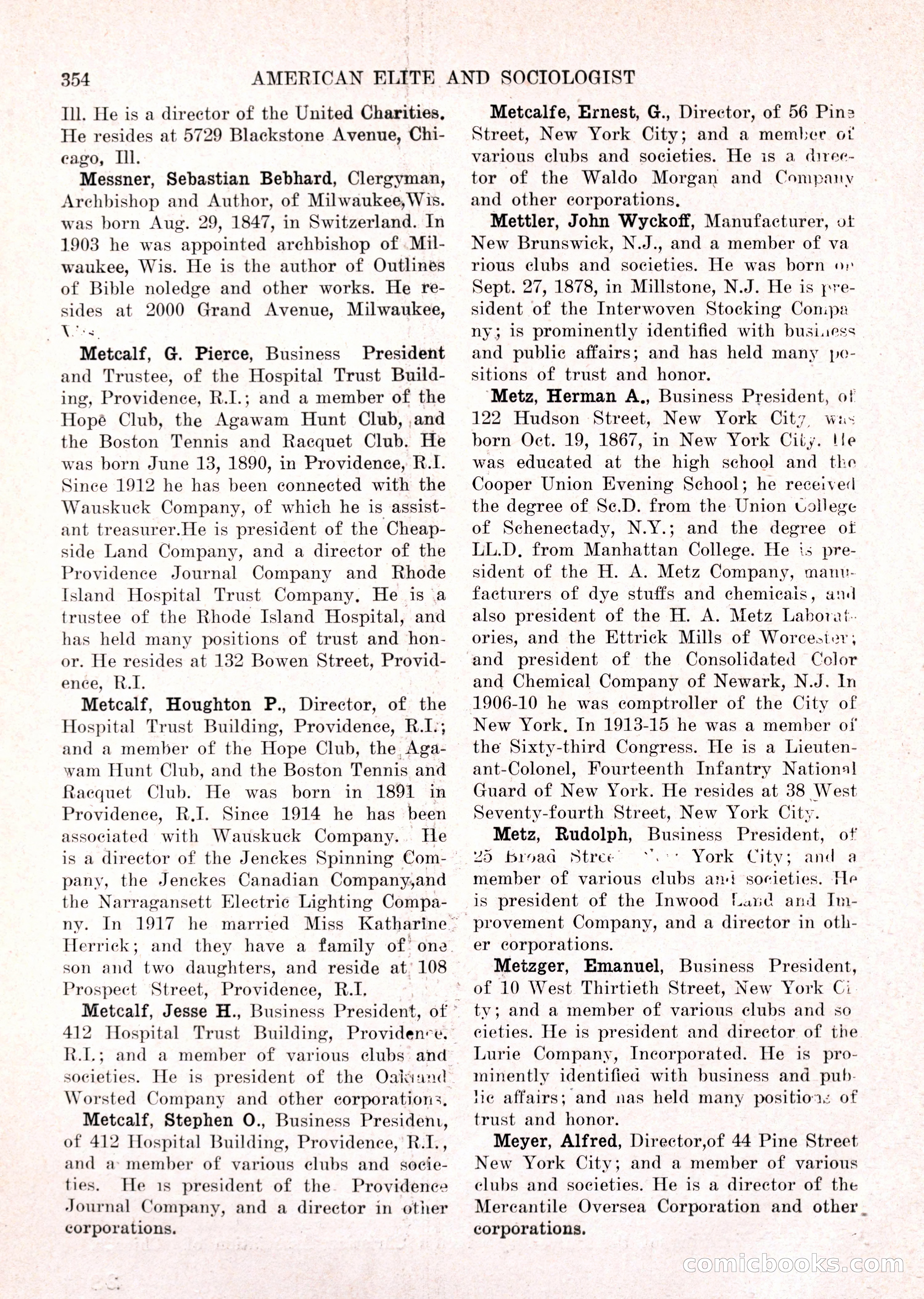 The American Elite and Sociologist Blue Book — page 338 of 396