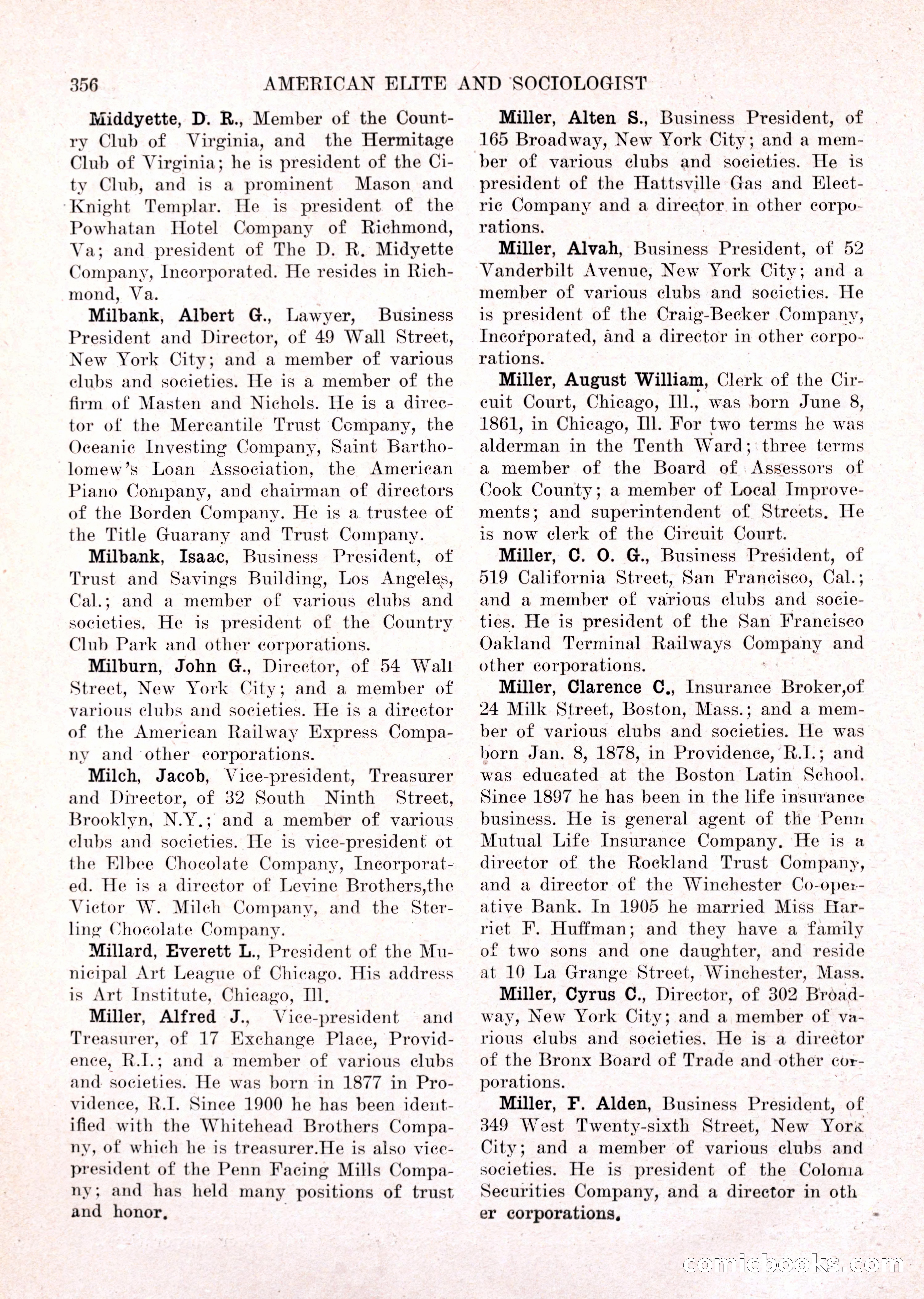 The American Elite and Sociologist Blue Book — page 340 of 396
