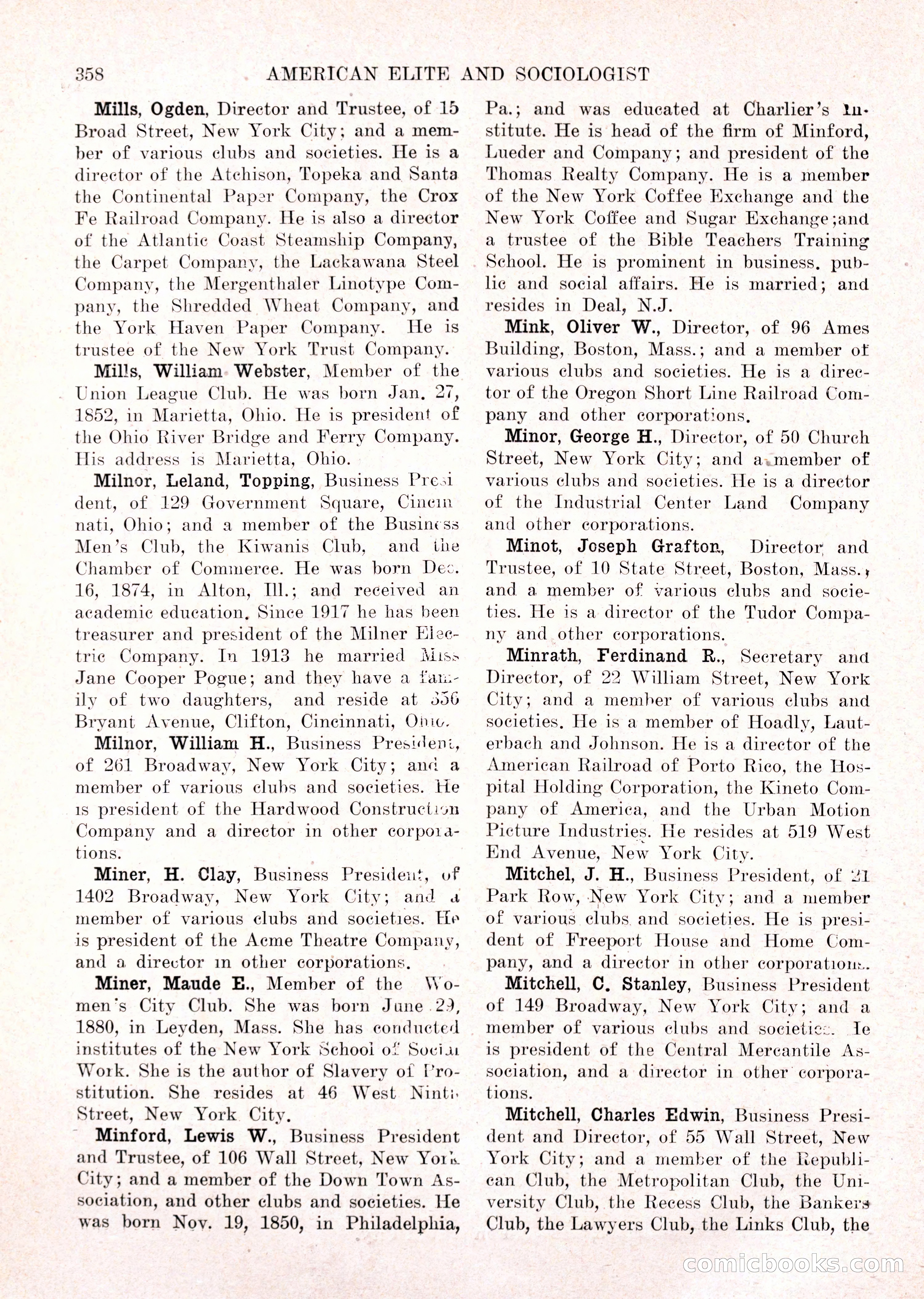 The American Elite and Sociologist Blue Book — page 342 of 396