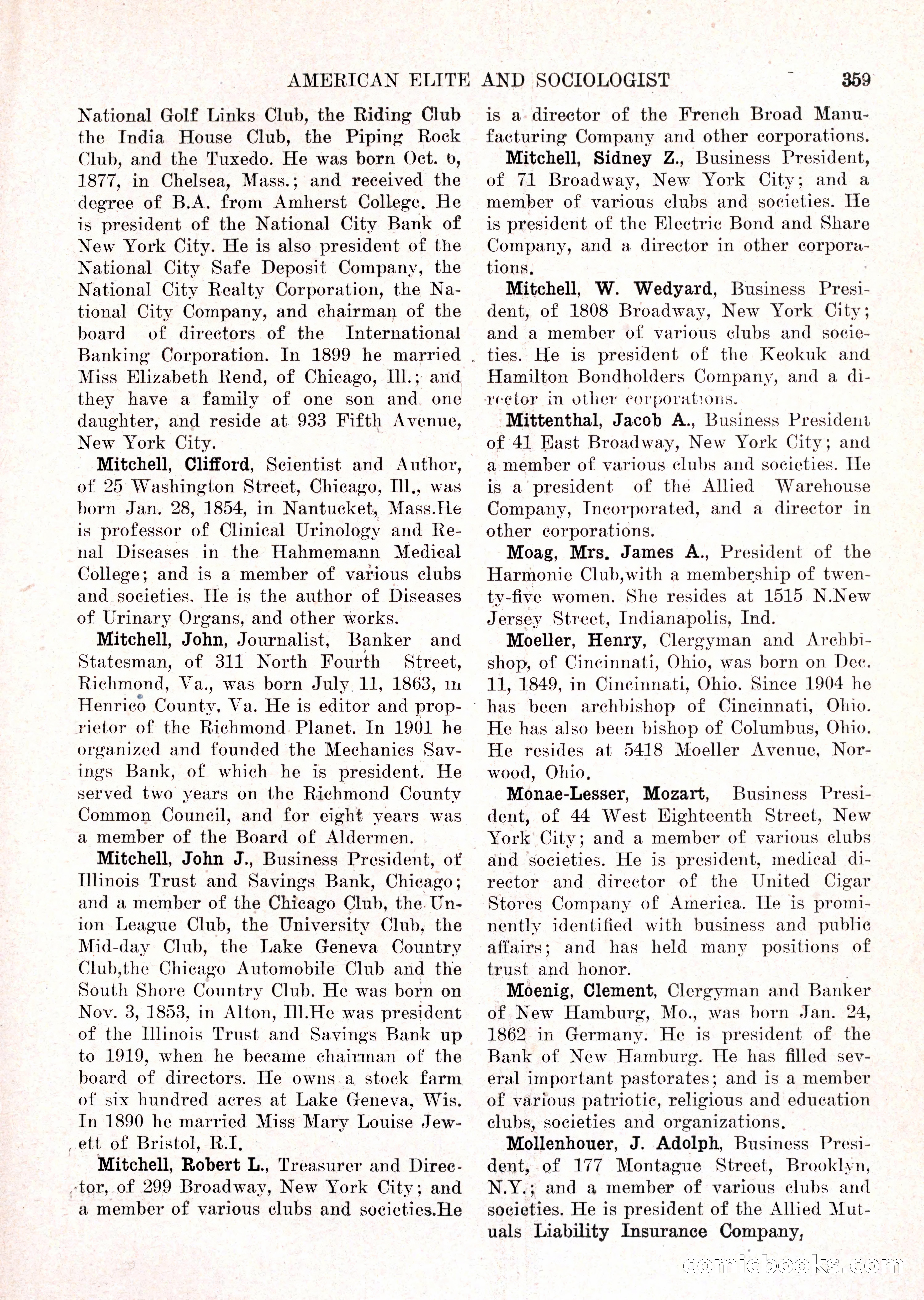 The American Elite and Sociologist Blue Book — page 343 of 396