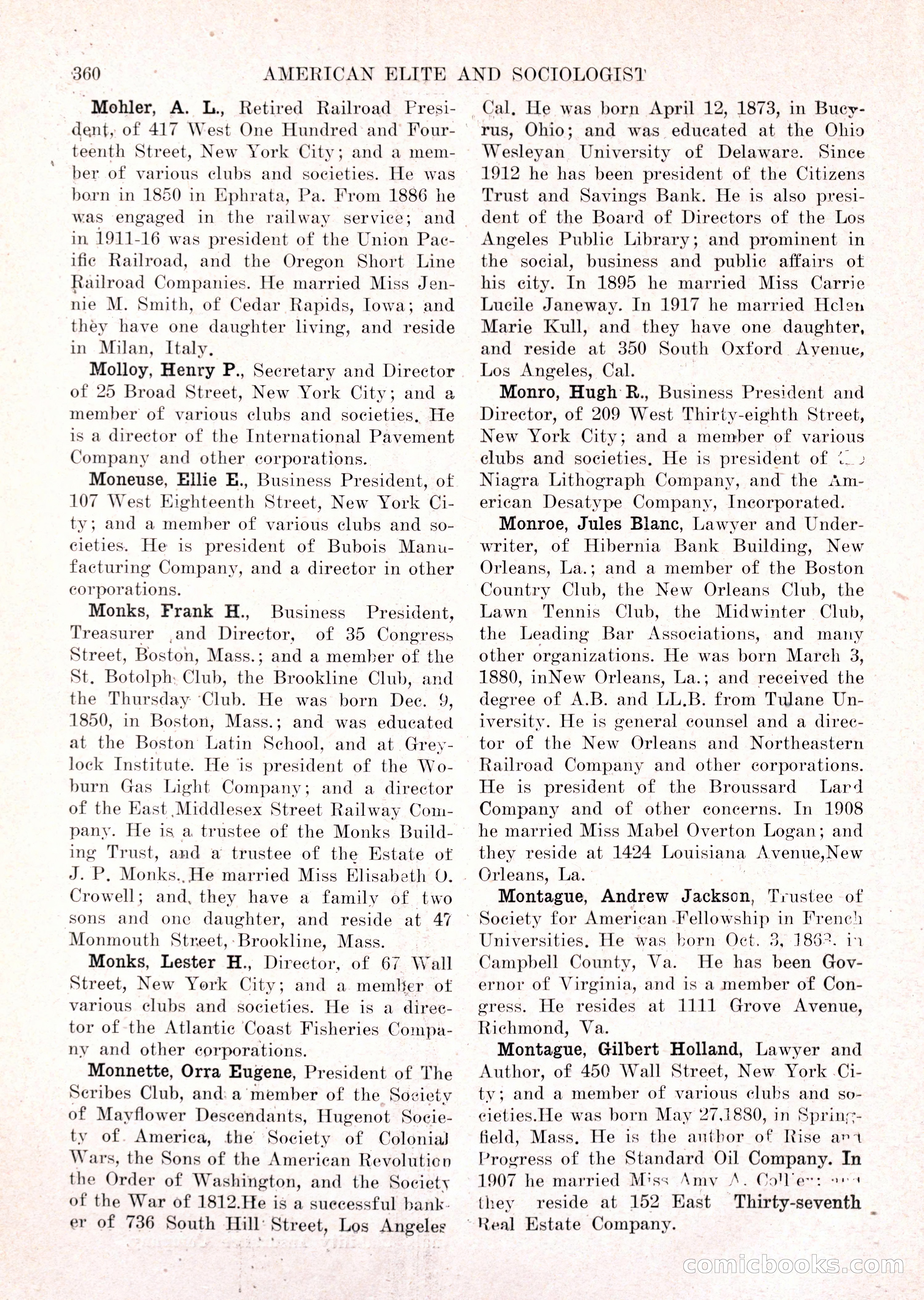 The American Elite and Sociologist Blue Book — page 344 of 396