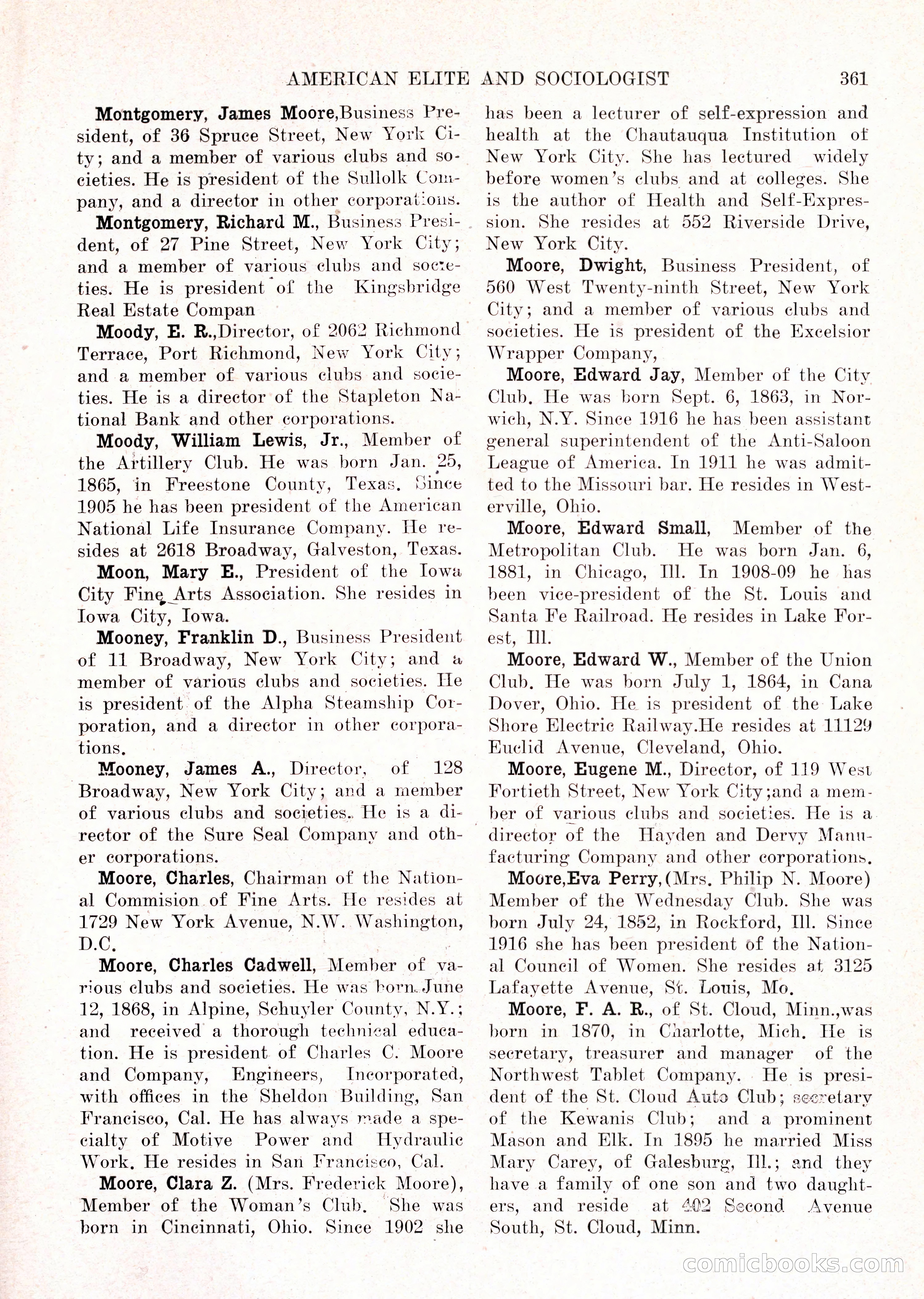 The American Elite and Sociologist Blue Book — page 345 of 396