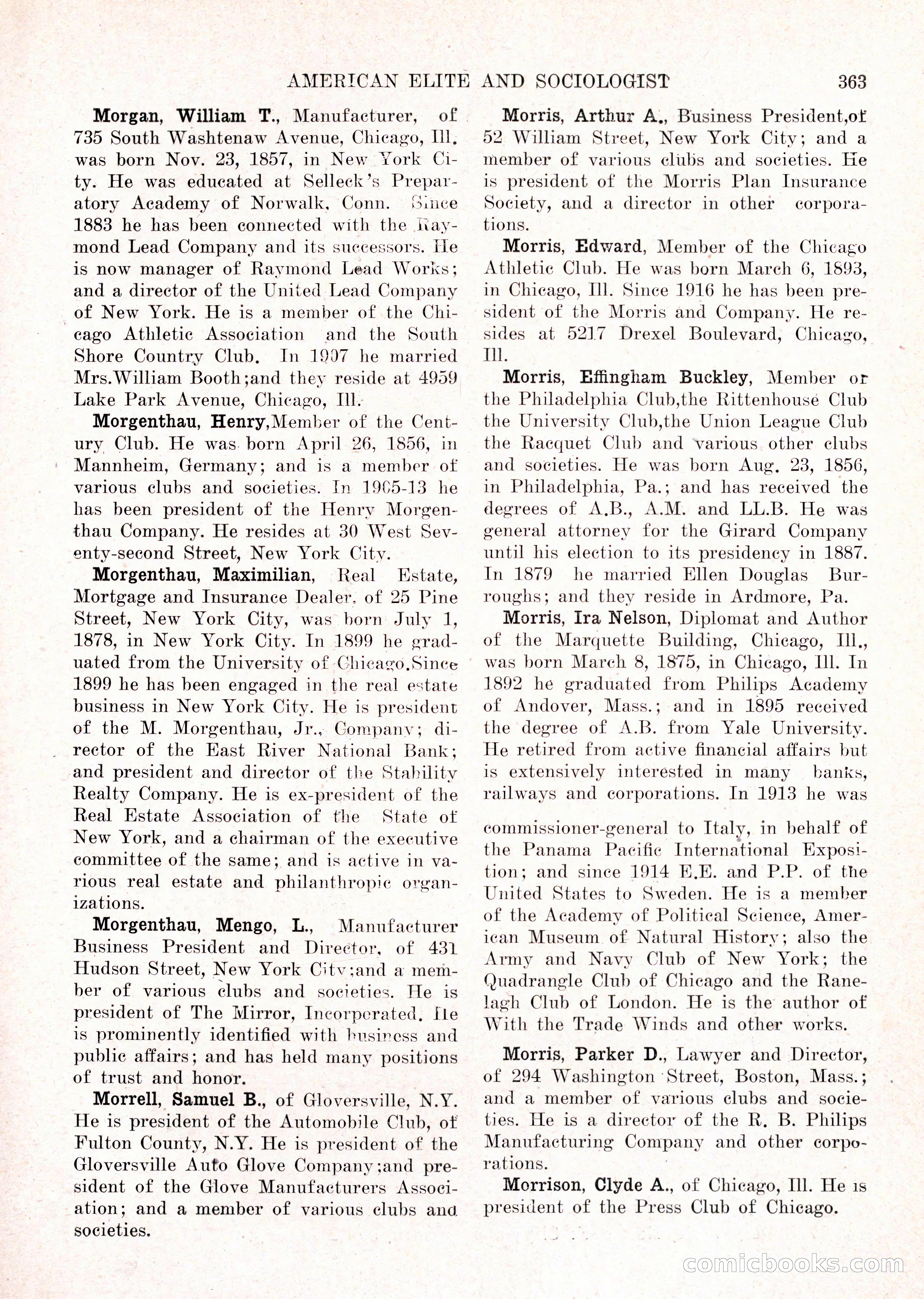 The American Elite and Sociologist Blue Book — page 347 of 396