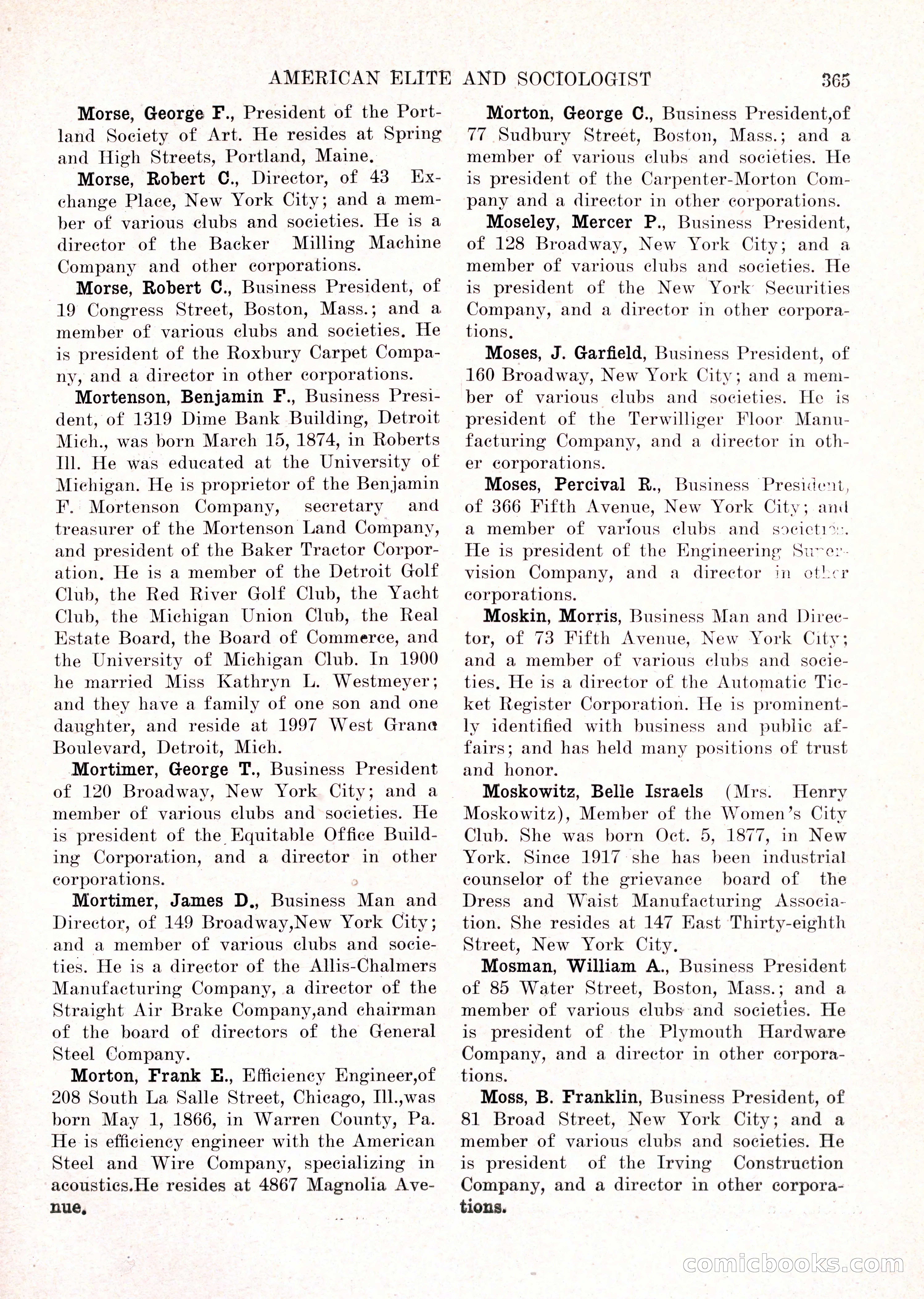 The American Elite and Sociologist Blue Book — page 349 of 396
