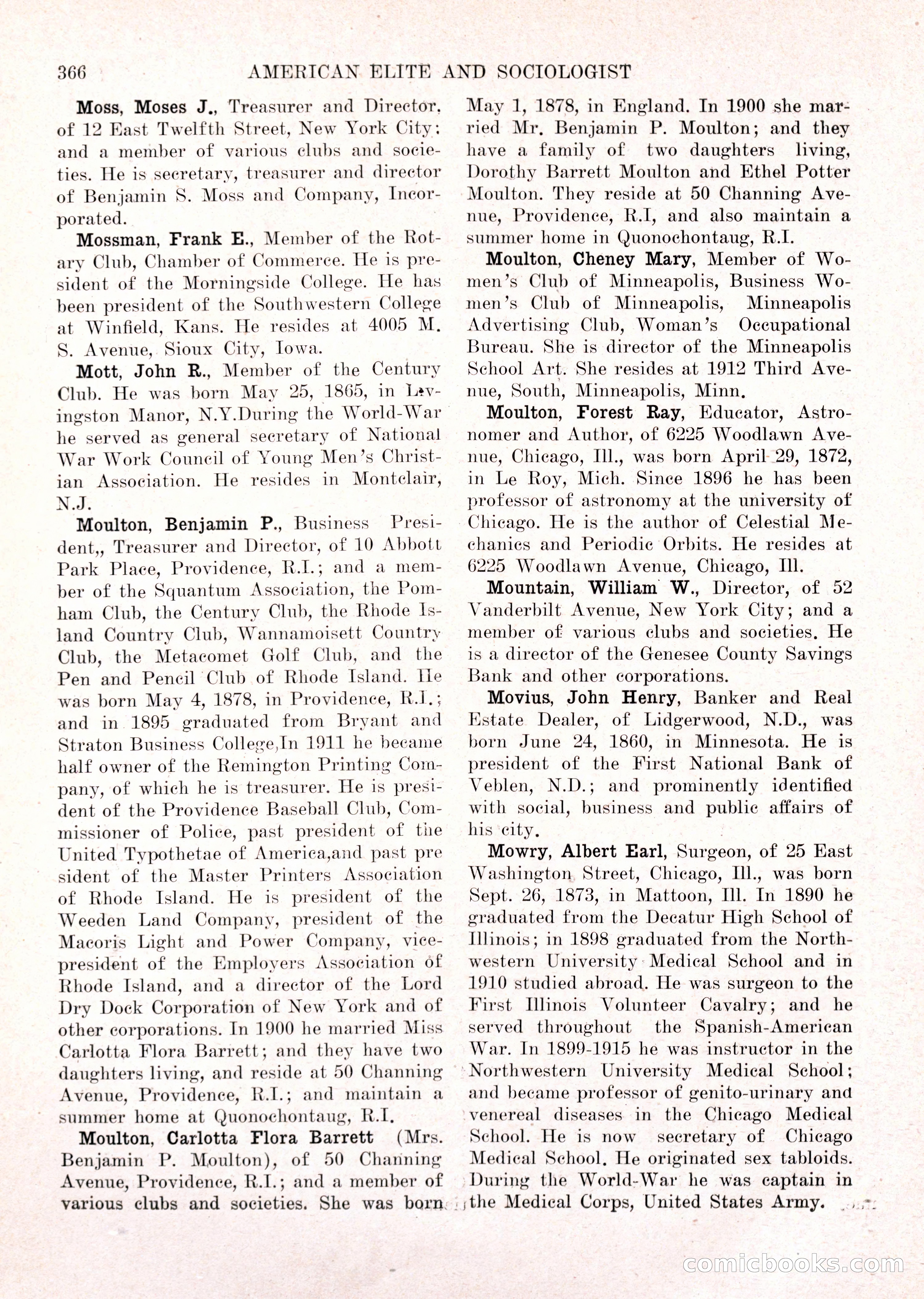 The American Elite and Sociologist Blue Book — page 350 of 396