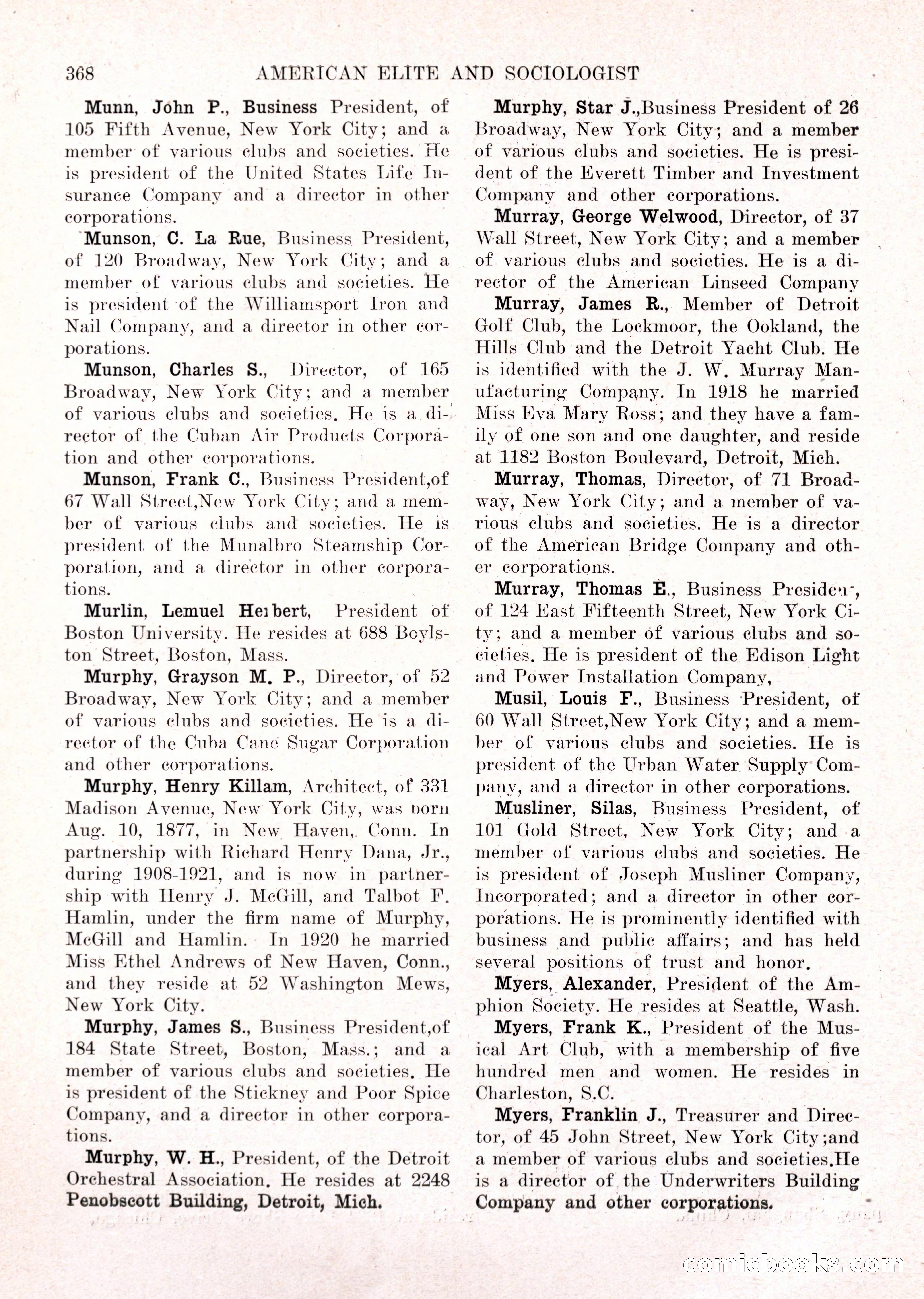 The American Elite and Sociologist Blue Book — page 352 of 396