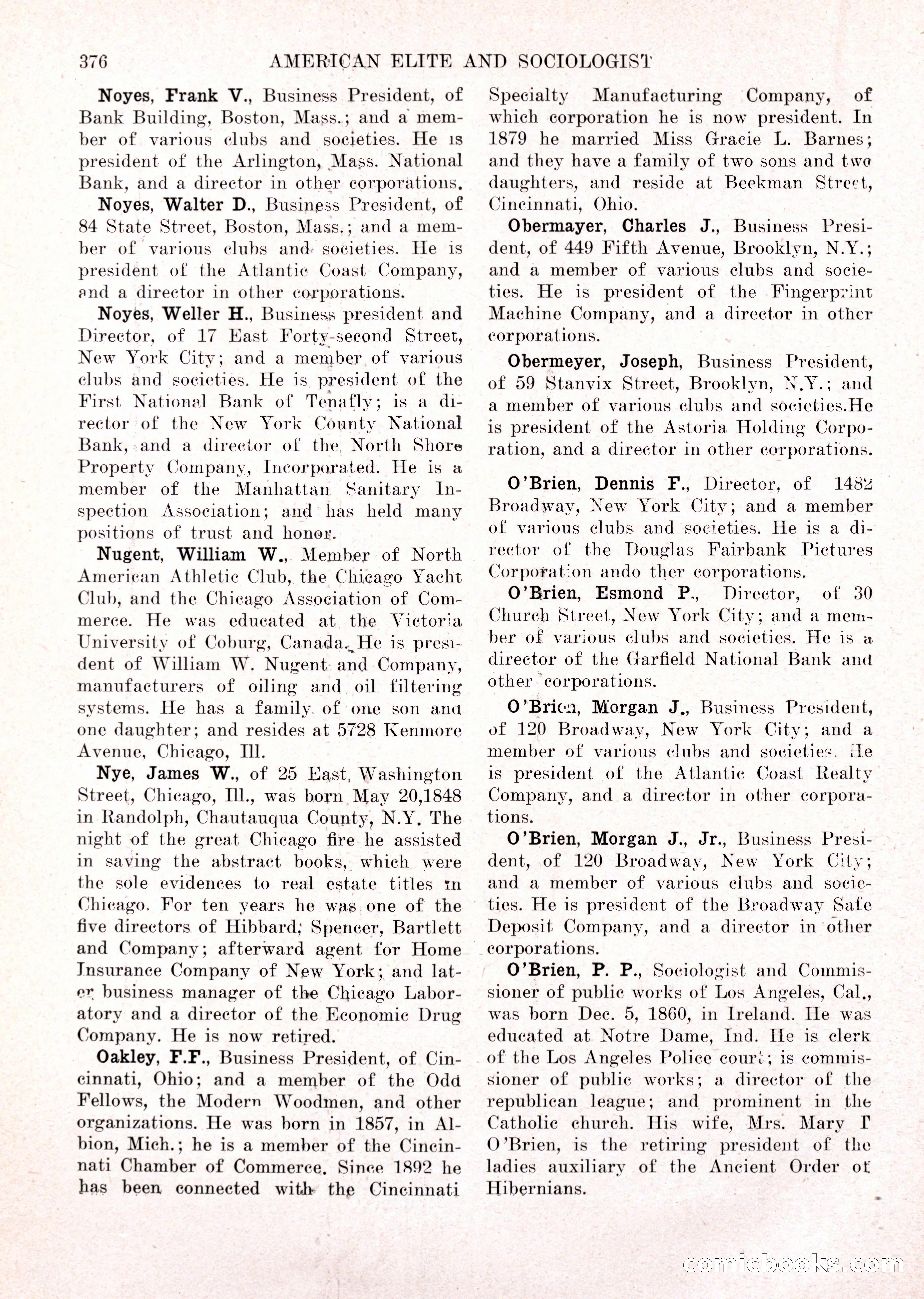 The American Elite and Sociologist Blue Book — page 360 of 396
