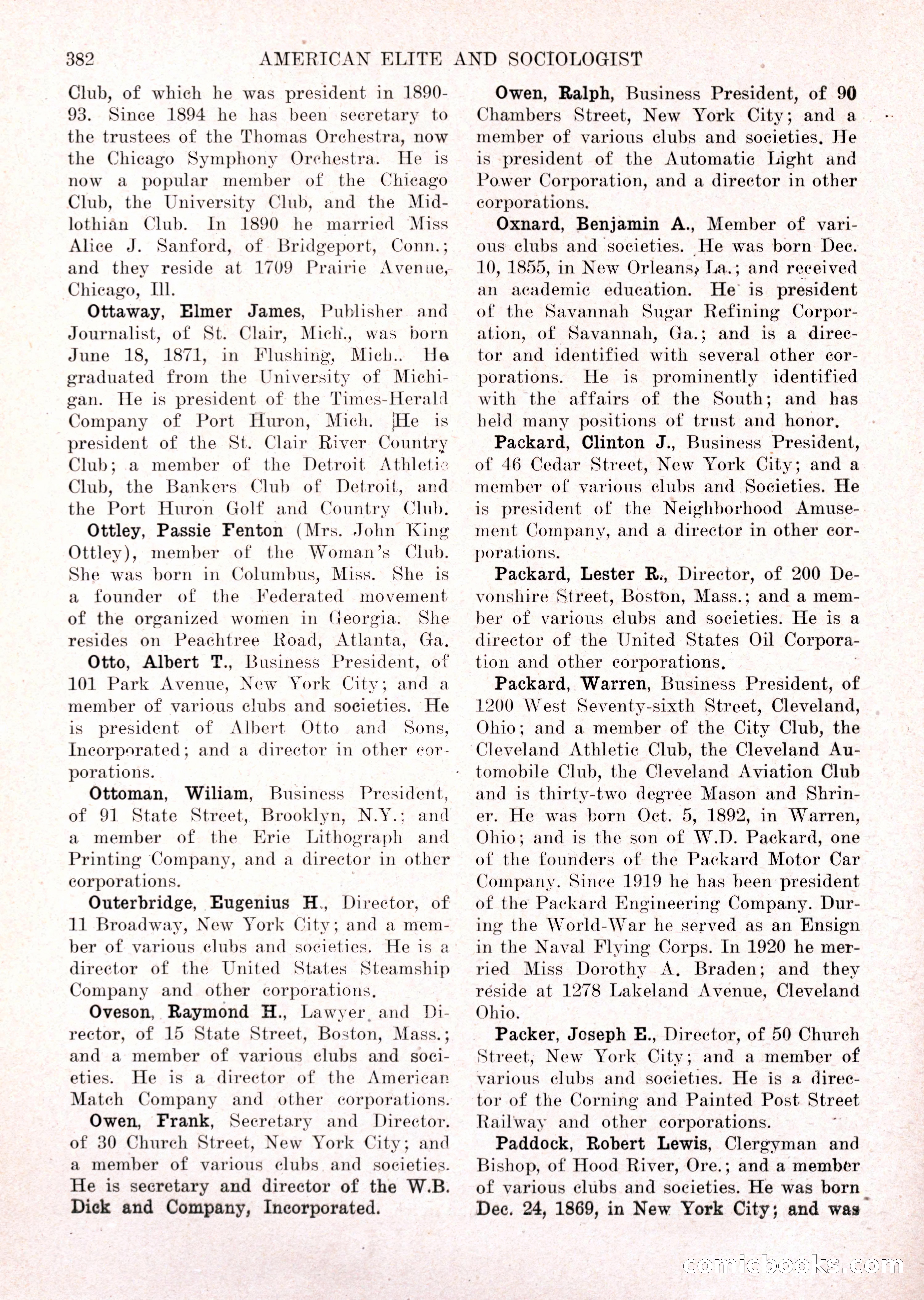 The American Elite and Sociologist Blue Book — page 366 of 396