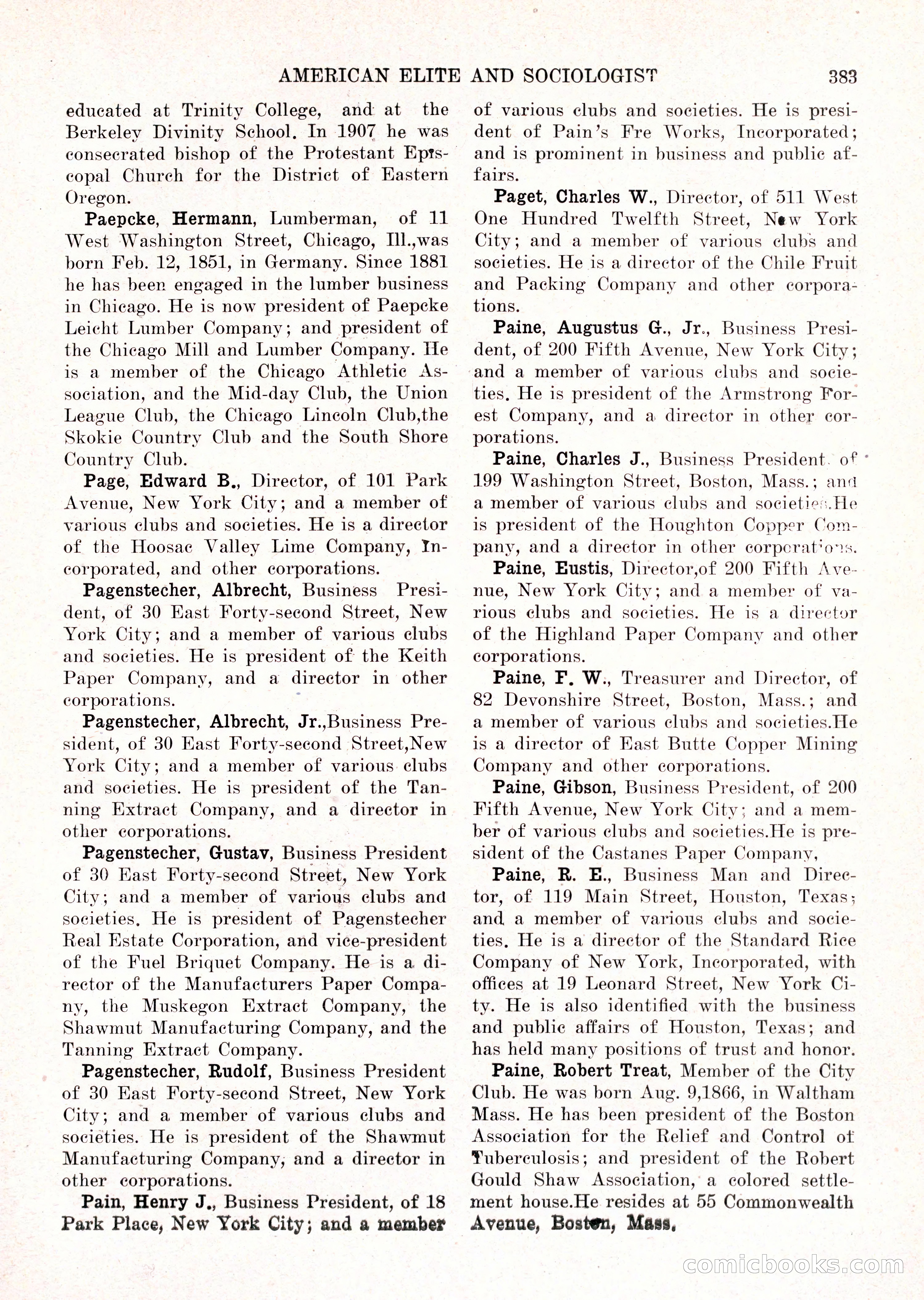 The American Elite and Sociologist Blue Book — page 367 of 396
