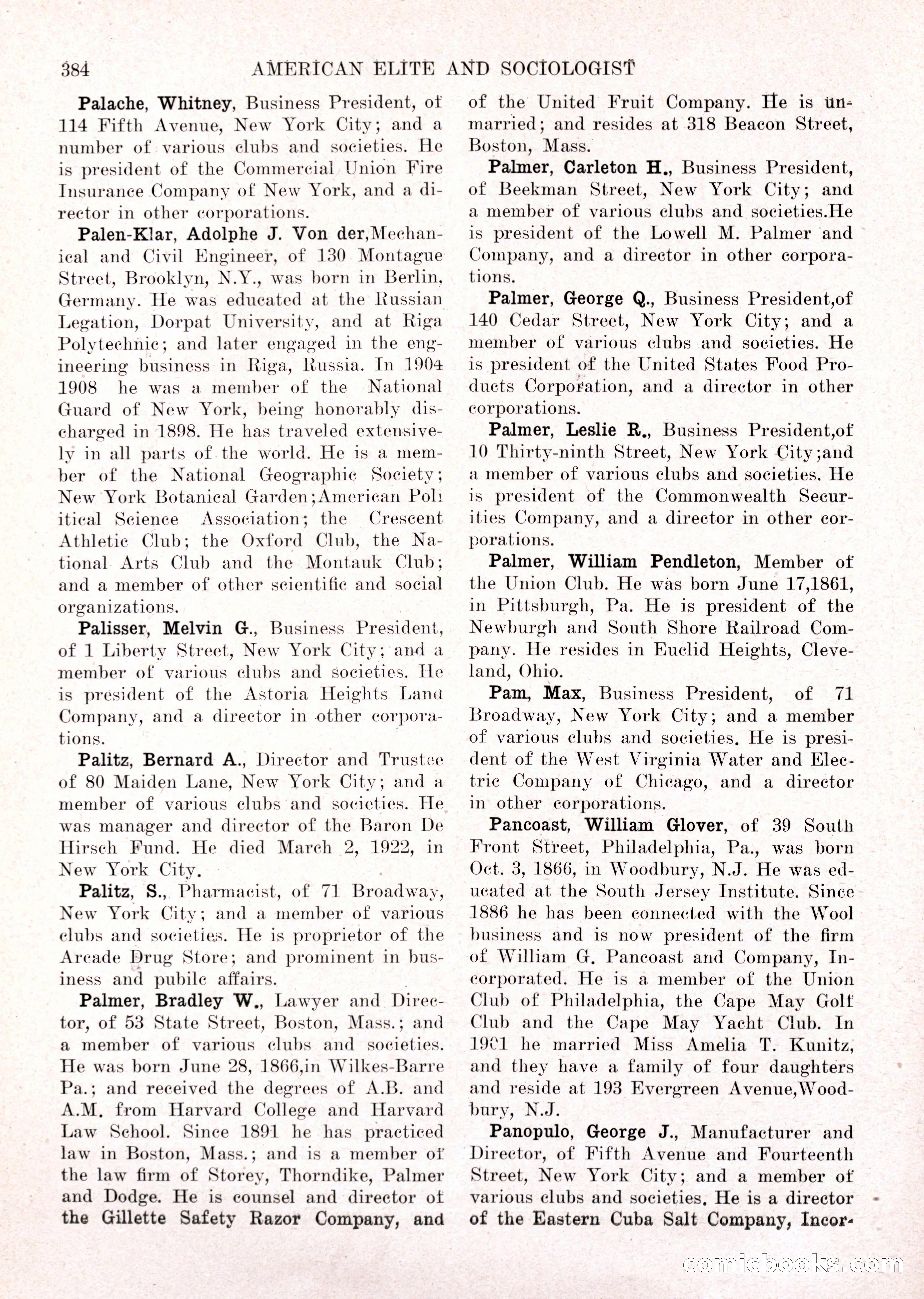 The American Elite and Sociologist Blue Book — page 368 of 396