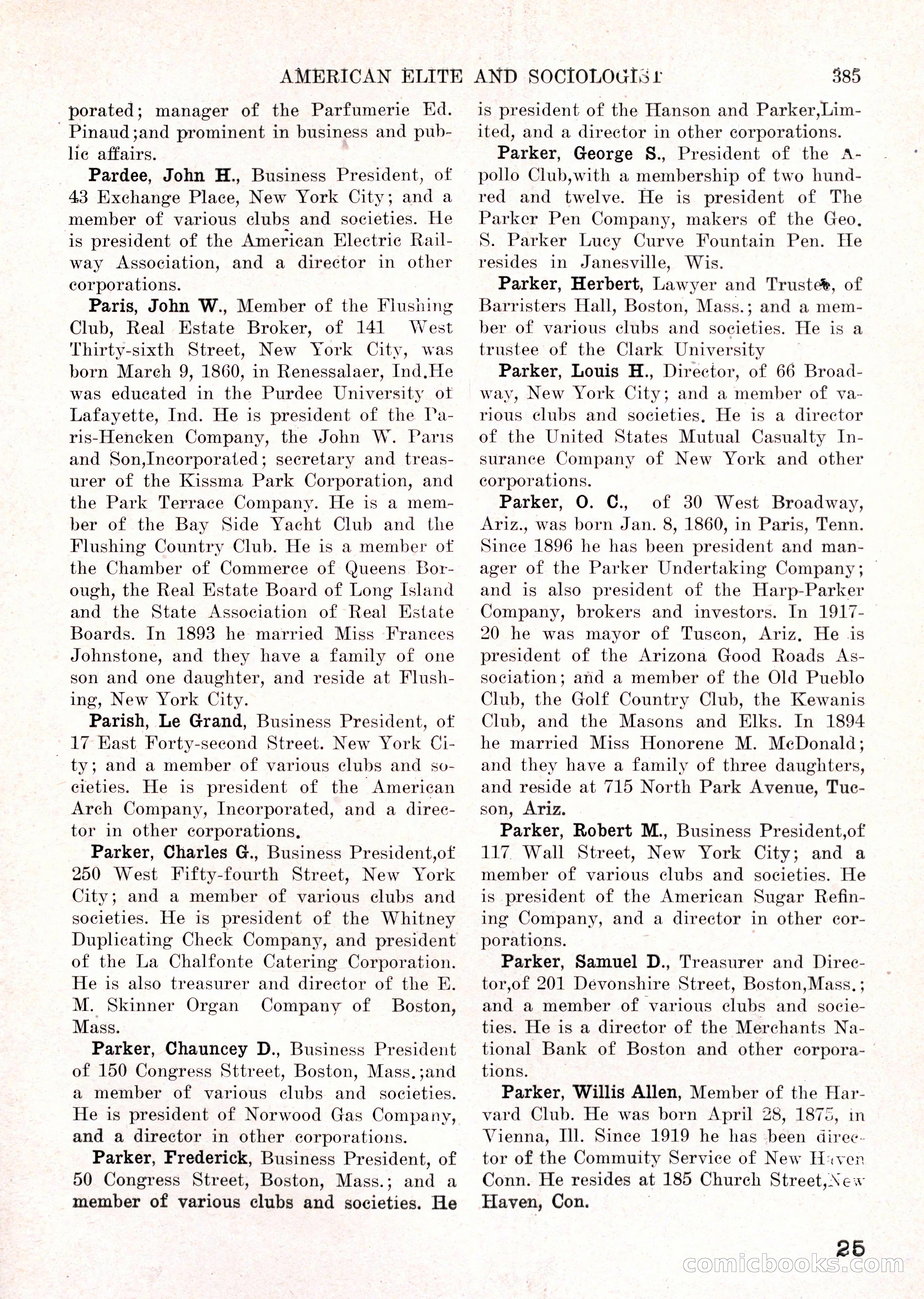 The American Elite and Sociologist Blue Book — page 369 of 396