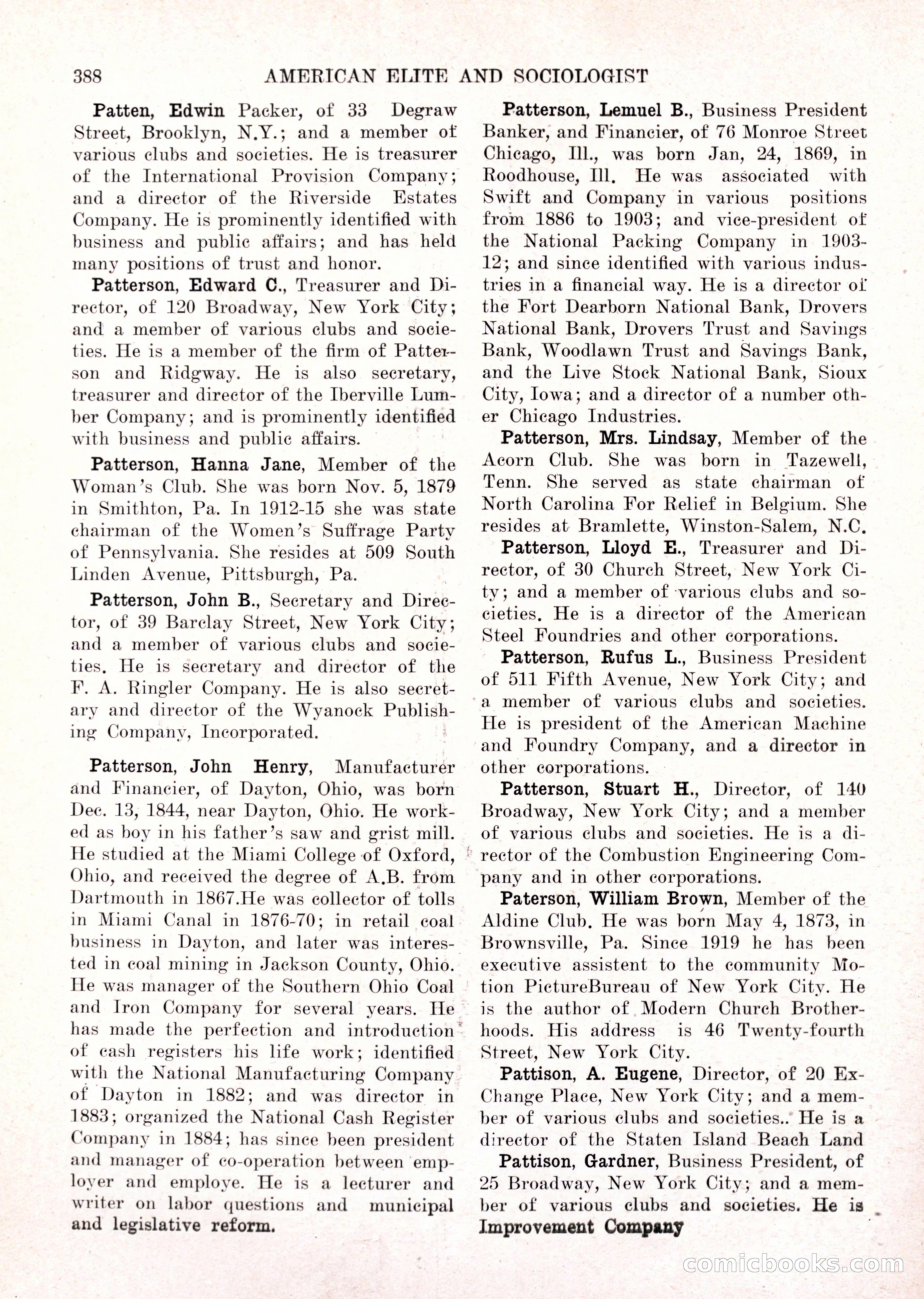 The American Elite and Sociologist Blue Book — page 372 of 396