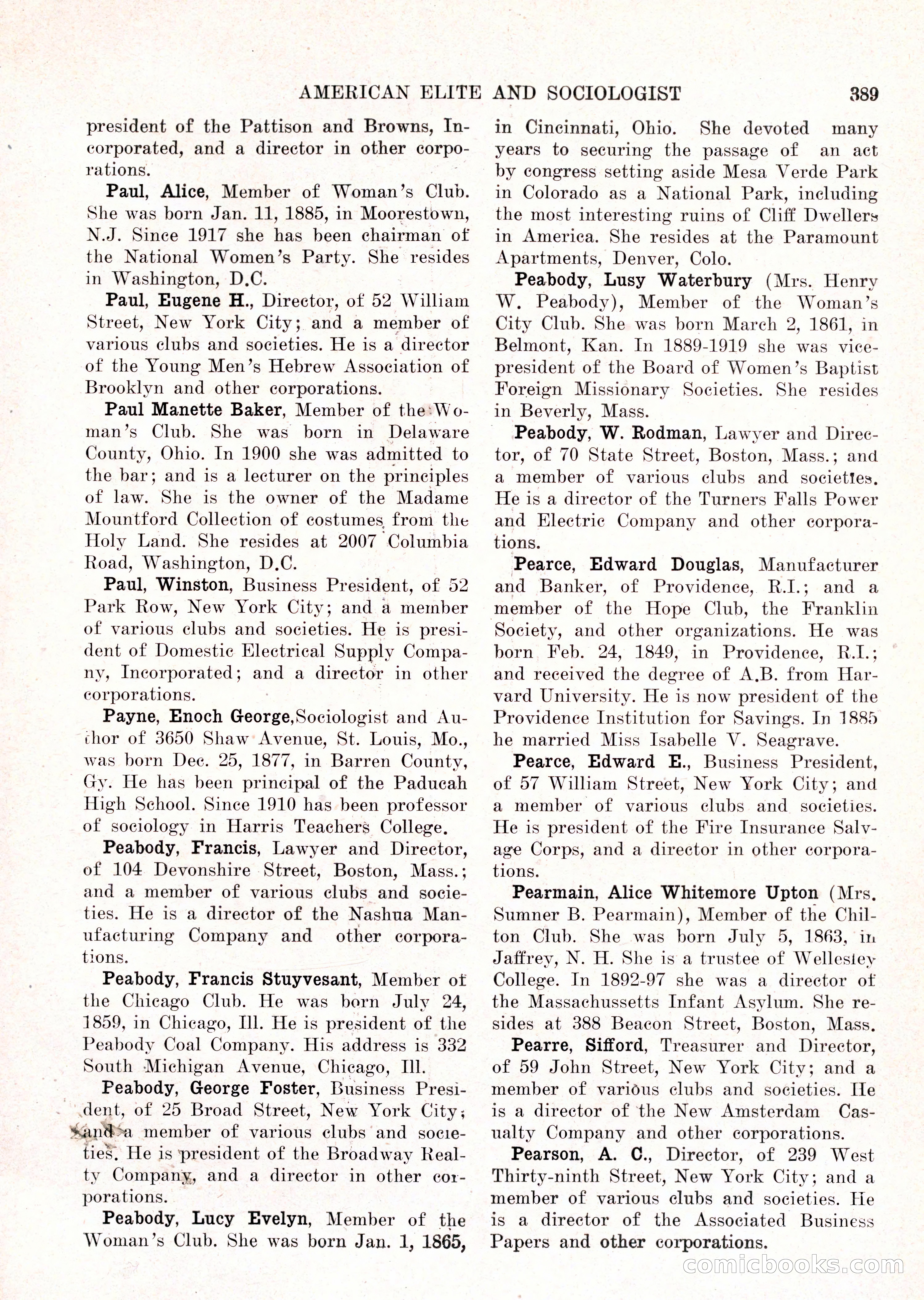 The American Elite and Sociologist Blue Book — page 373 of 396