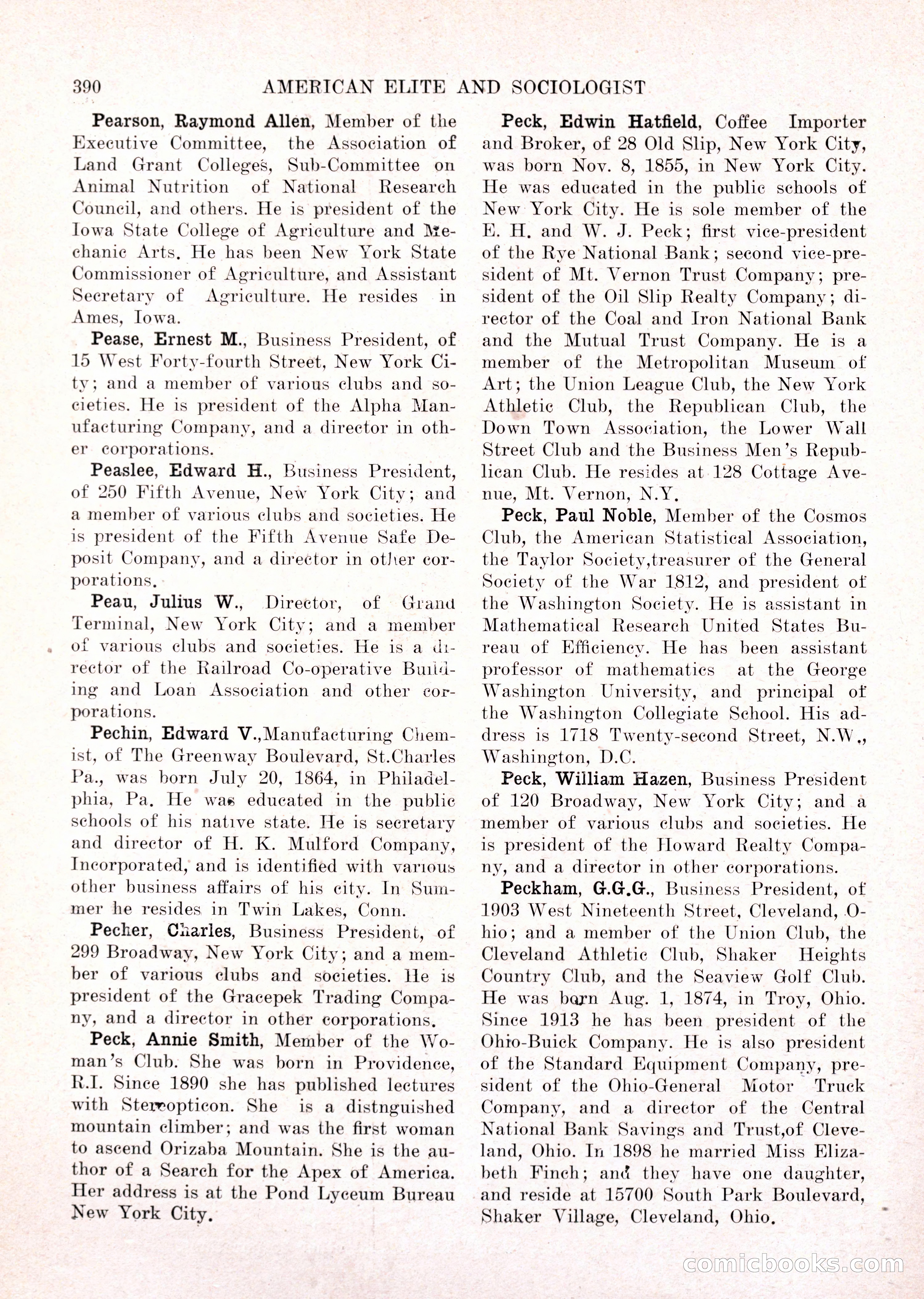 The American Elite and Sociologist Blue Book — page 374 of 396