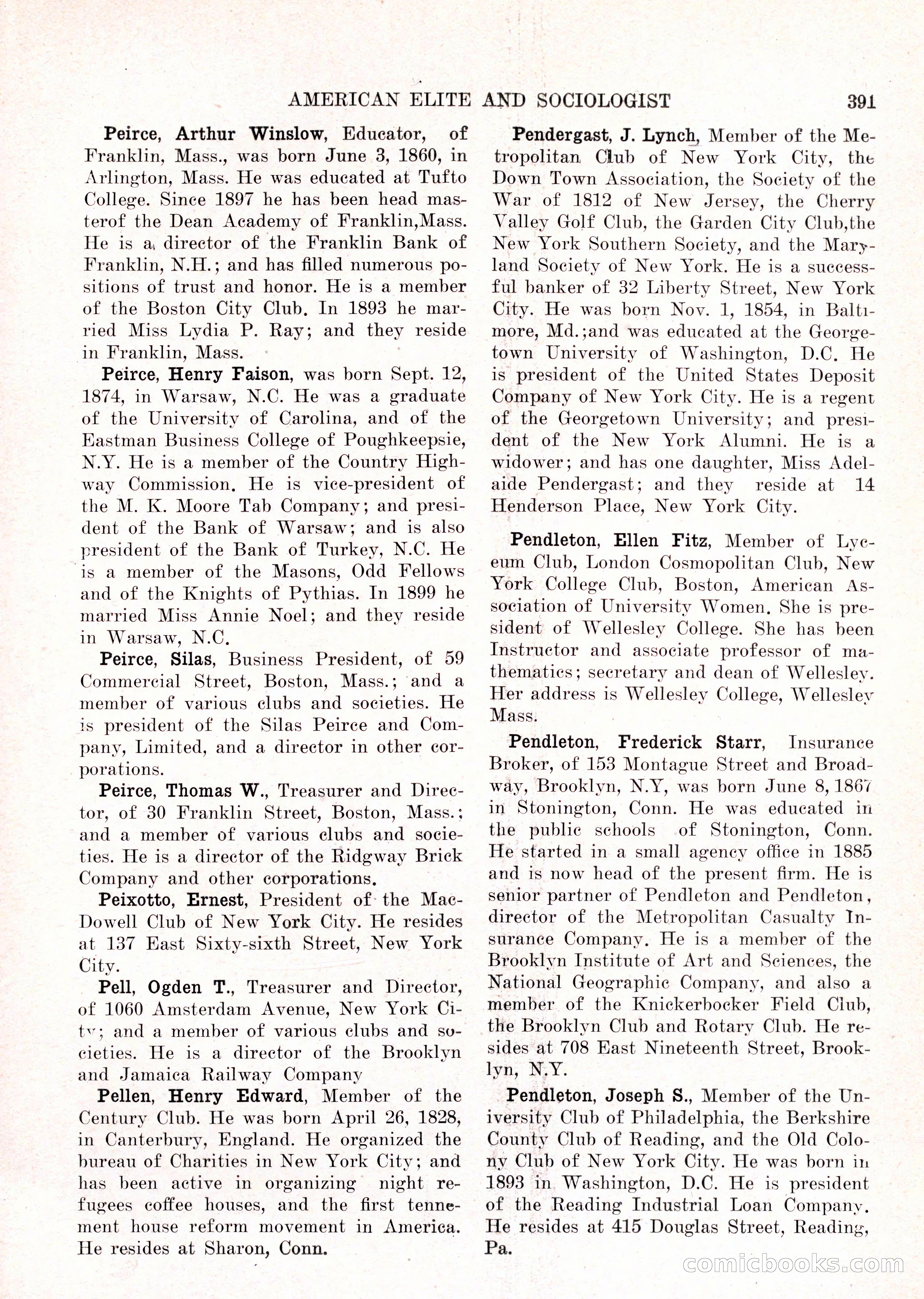 The American Elite and Sociologist Blue Book — page 375 of 396