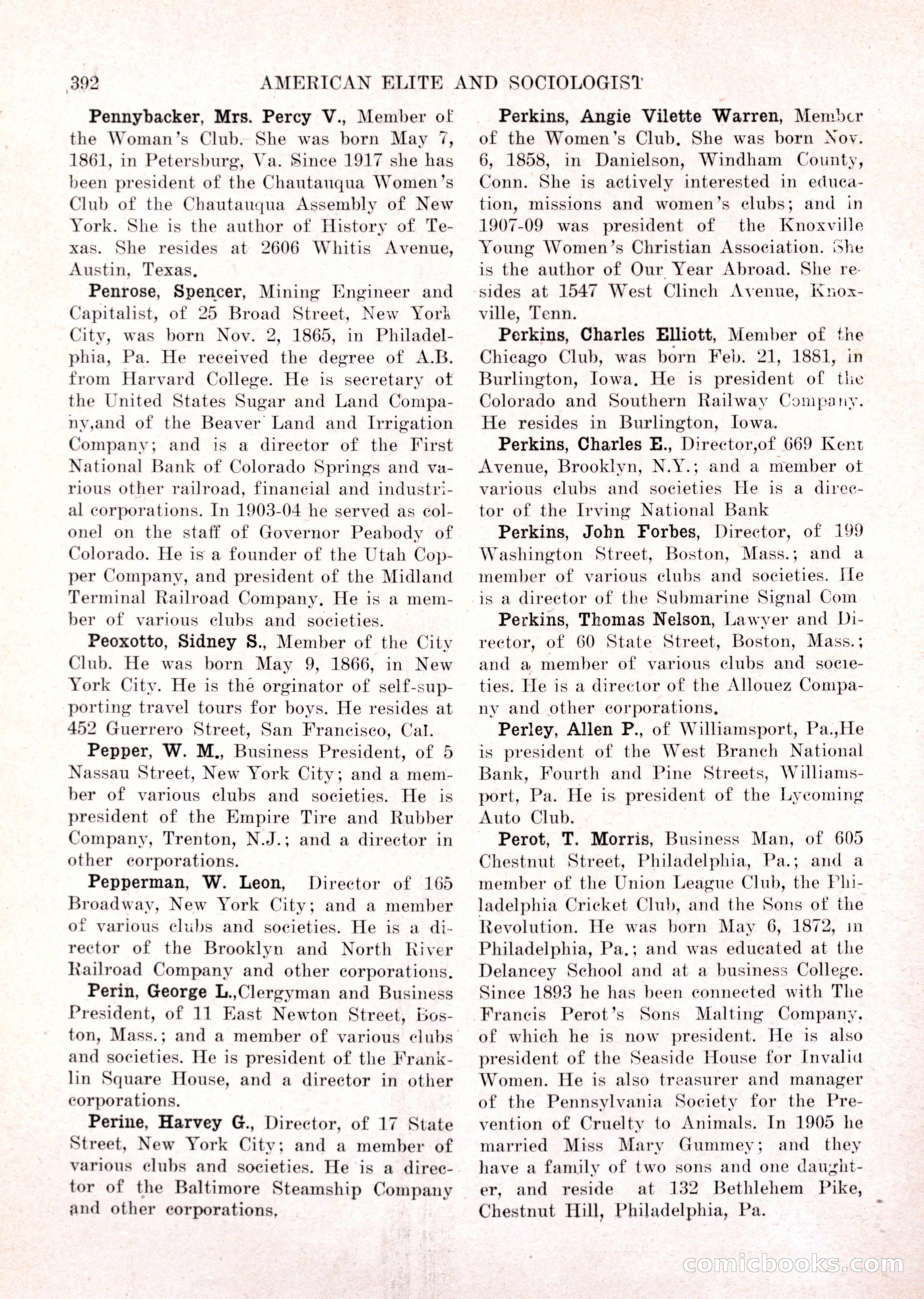 The American Elite and Sociologist Blue Book — page 376 of 396