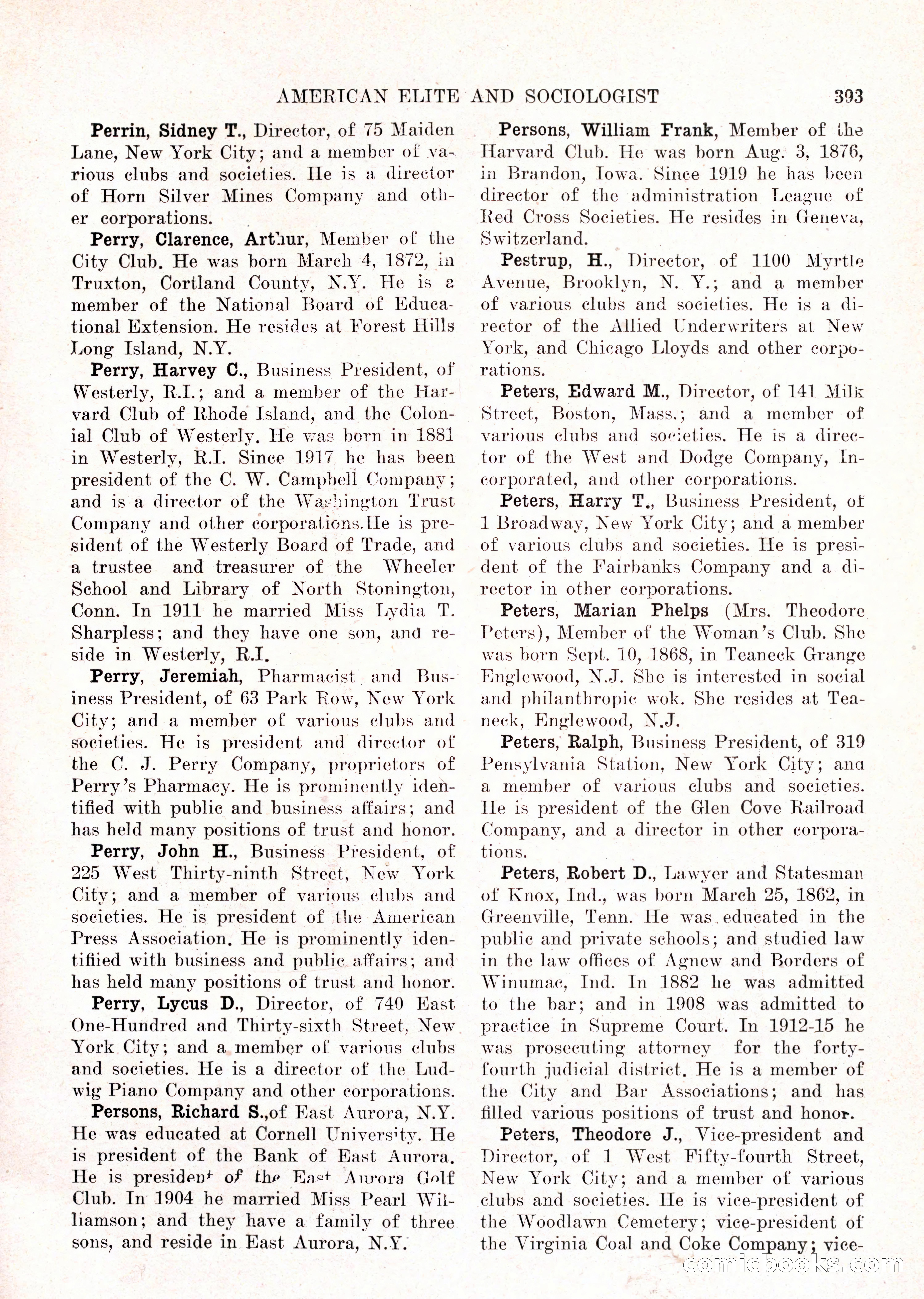 The American Elite and Sociologist Blue Book — page 377 of 396