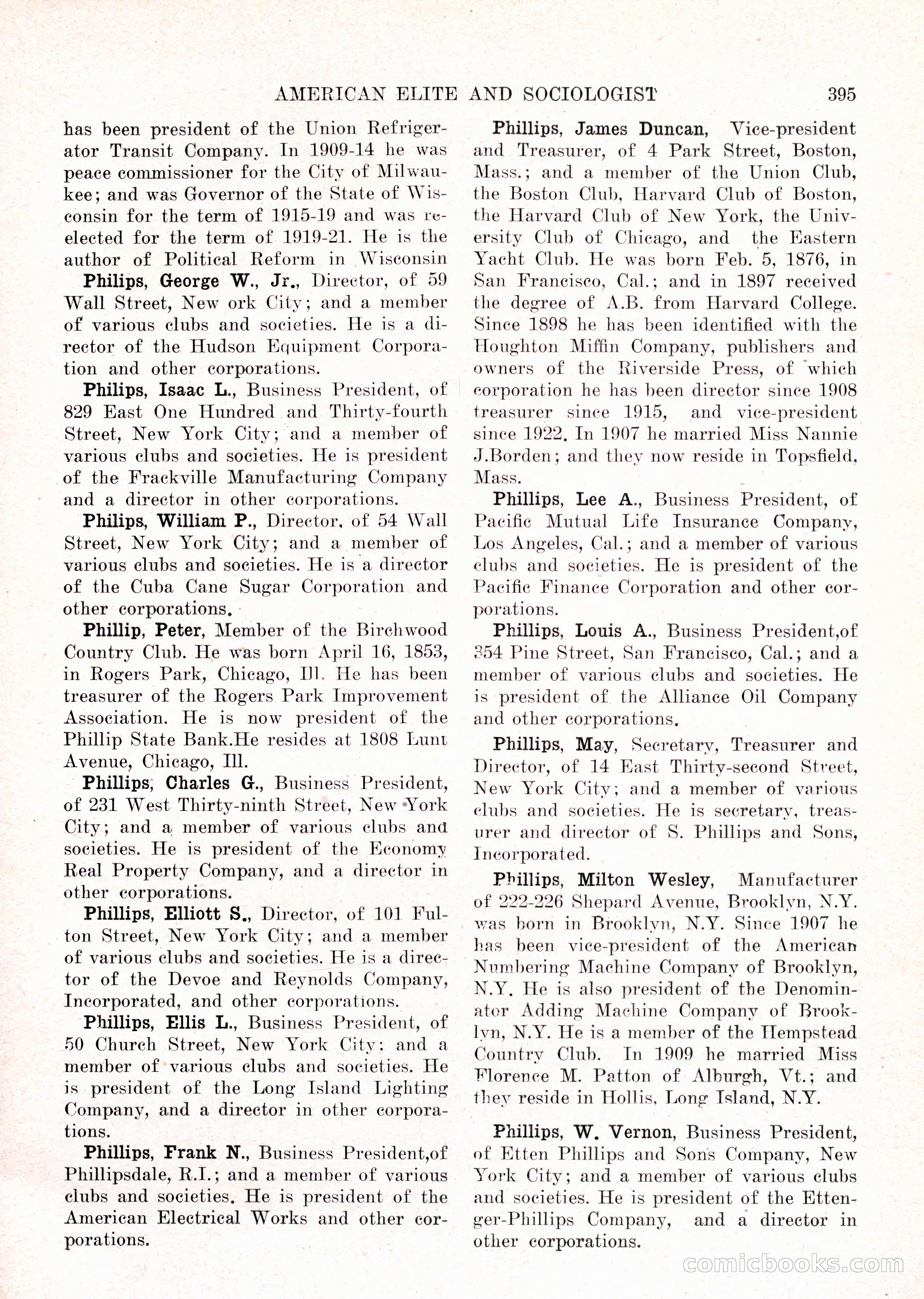 The American Elite and Sociologist Blue Book — page 379 of 396