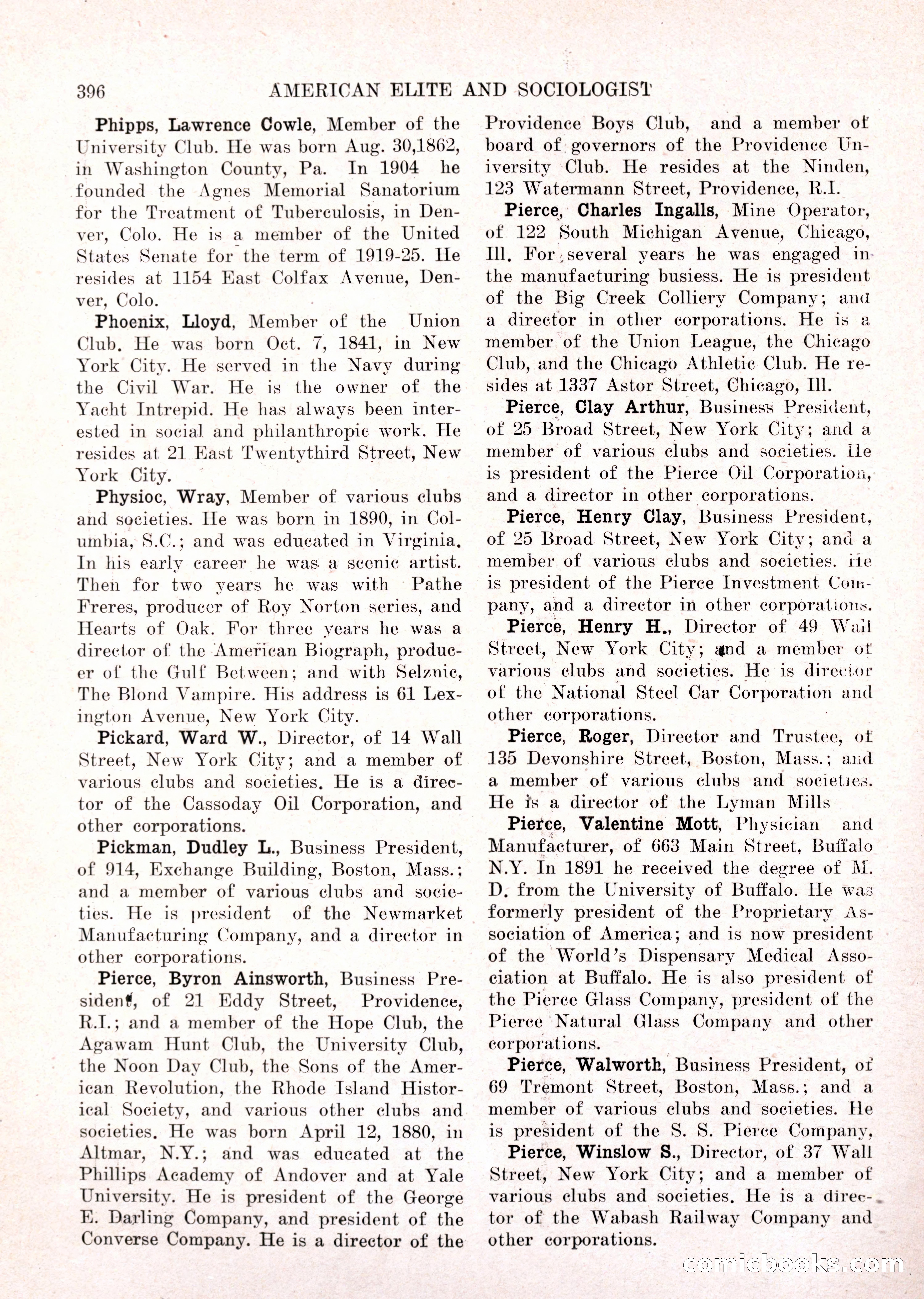 The American Elite and Sociologist Blue Book — page 380 of 396