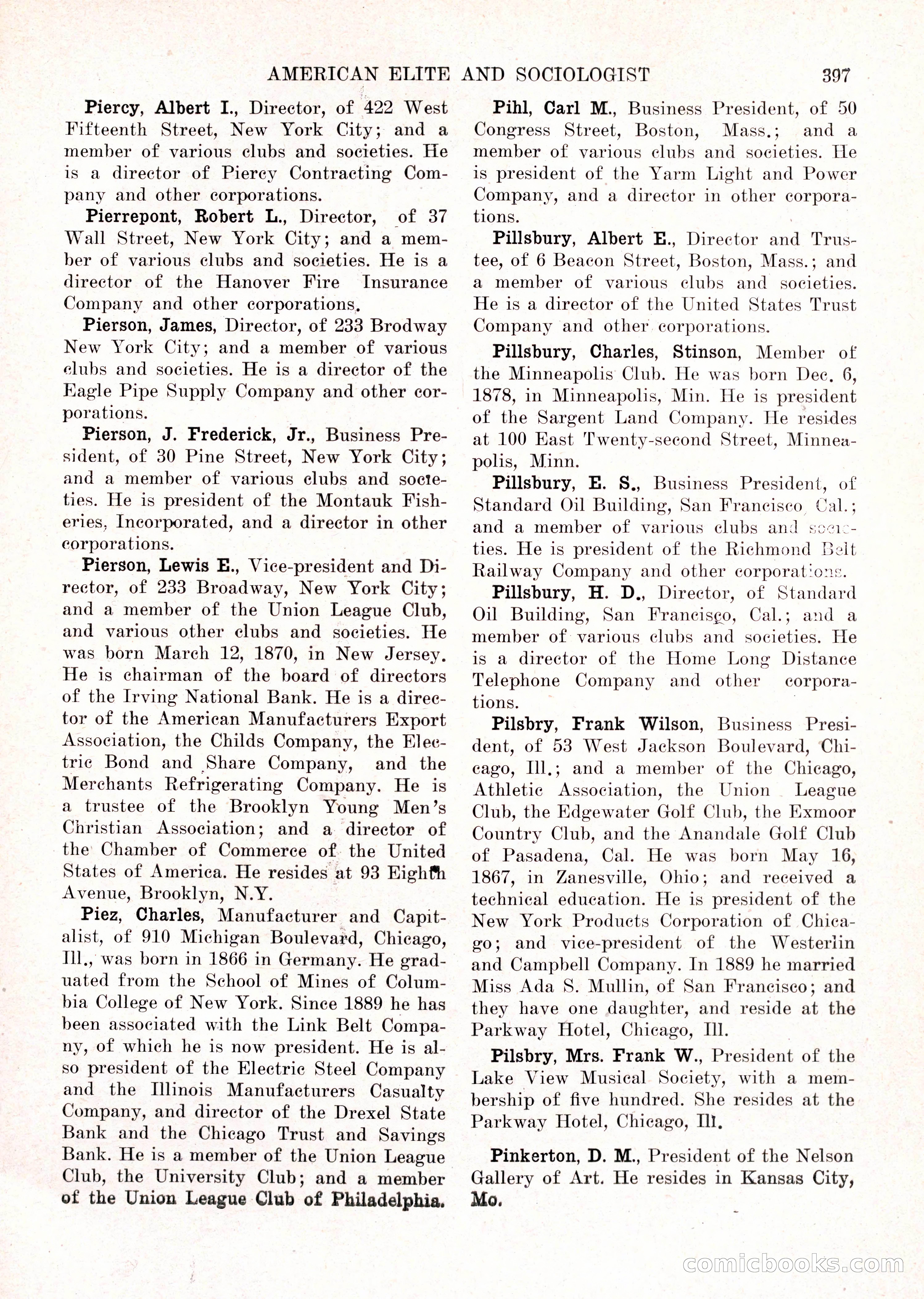 The American Elite and Sociologist Blue Book — page 381 of 396