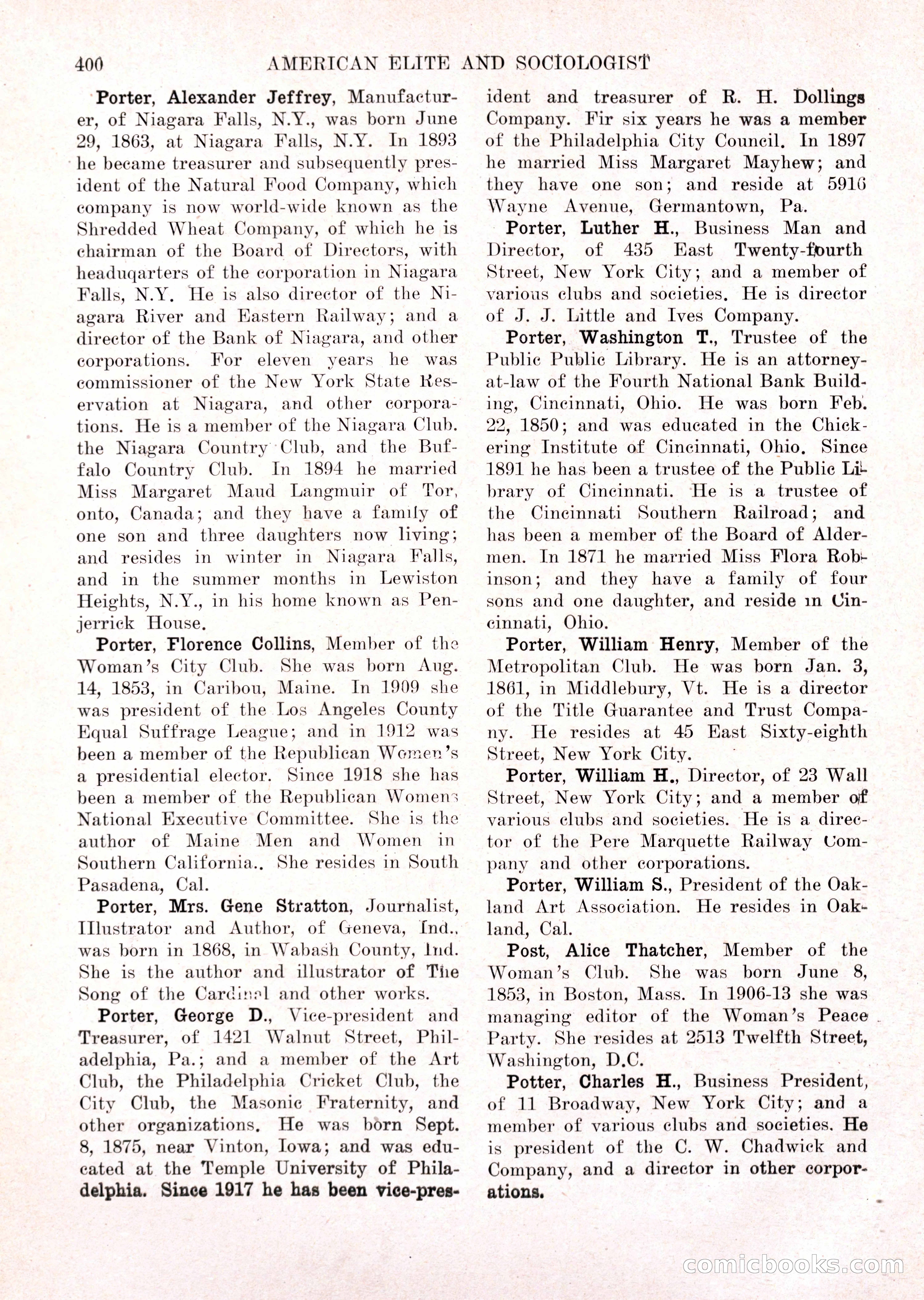 The American Elite and Sociologist Blue Book — page 384 of 396