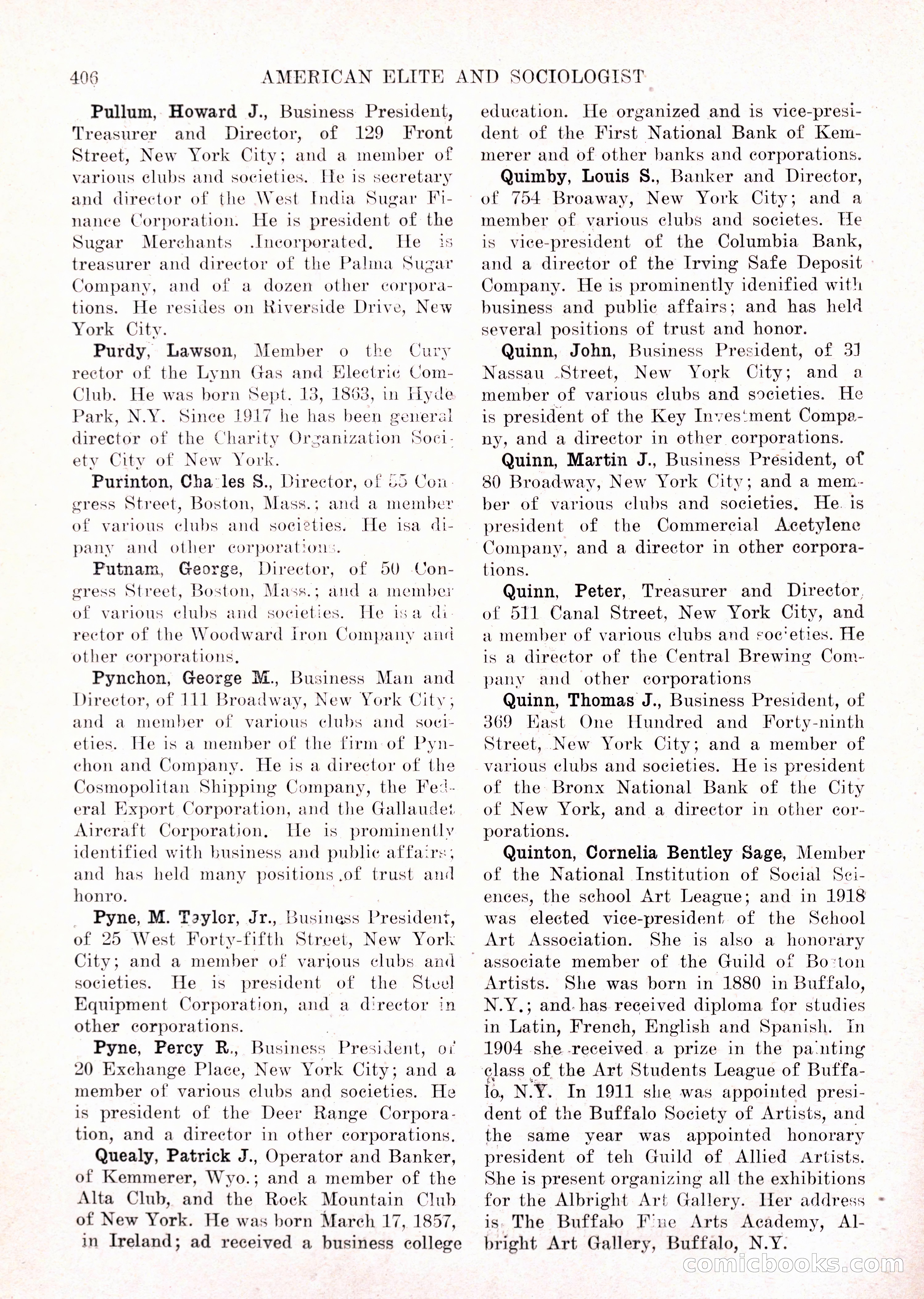 The American Elite and Sociologist Blue Book — page 390 of 396