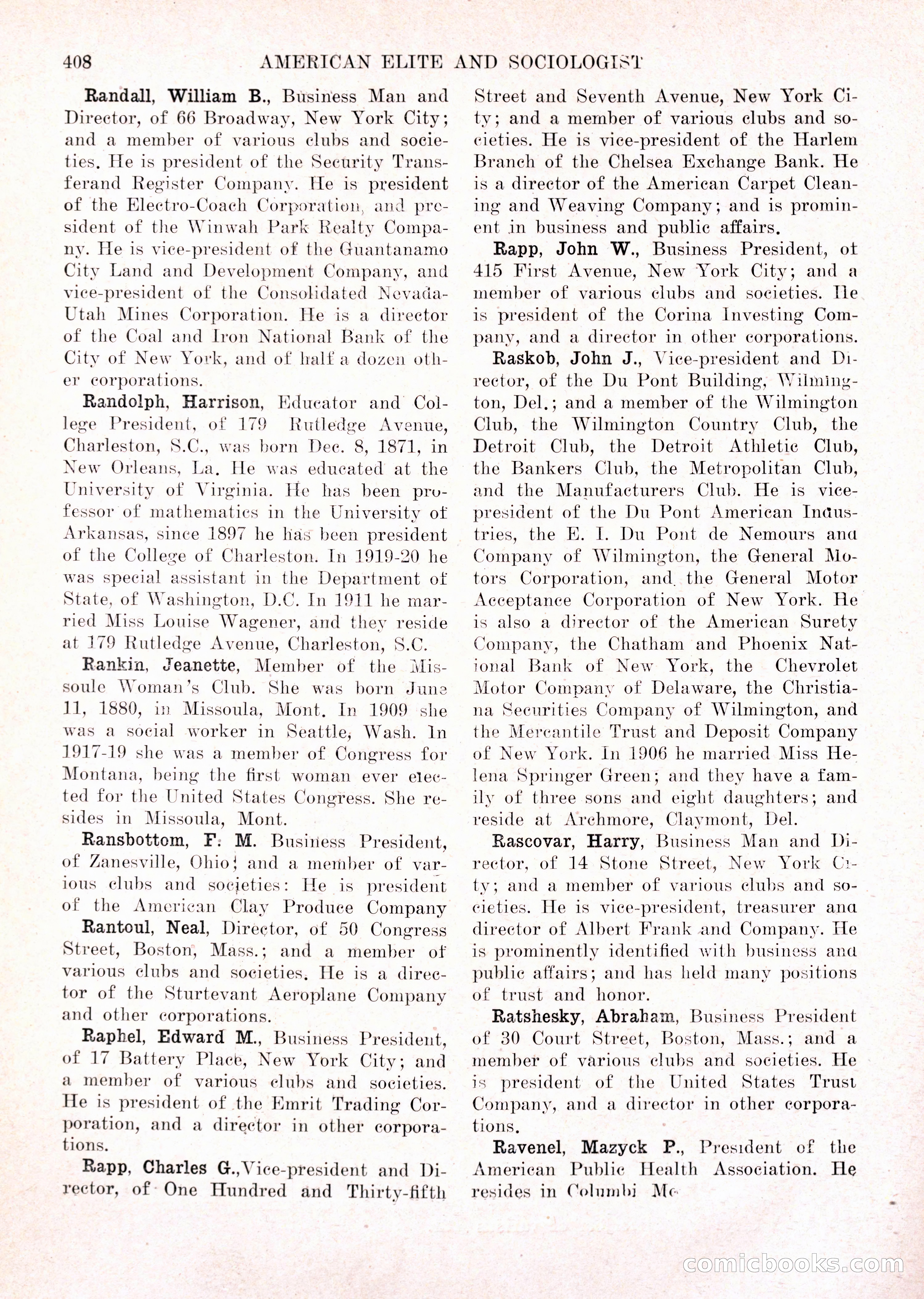 The American Elite and Sociologist Blue Book — page 392 of 396